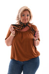 Ballon top uni camel