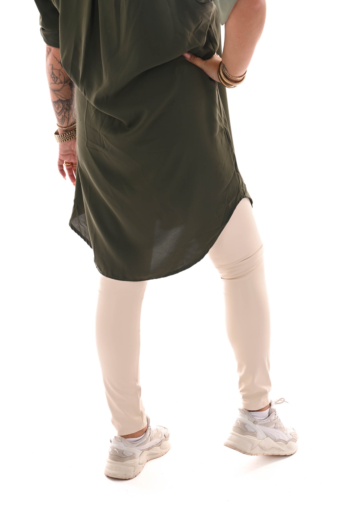 Norfy leather look legging roomwit