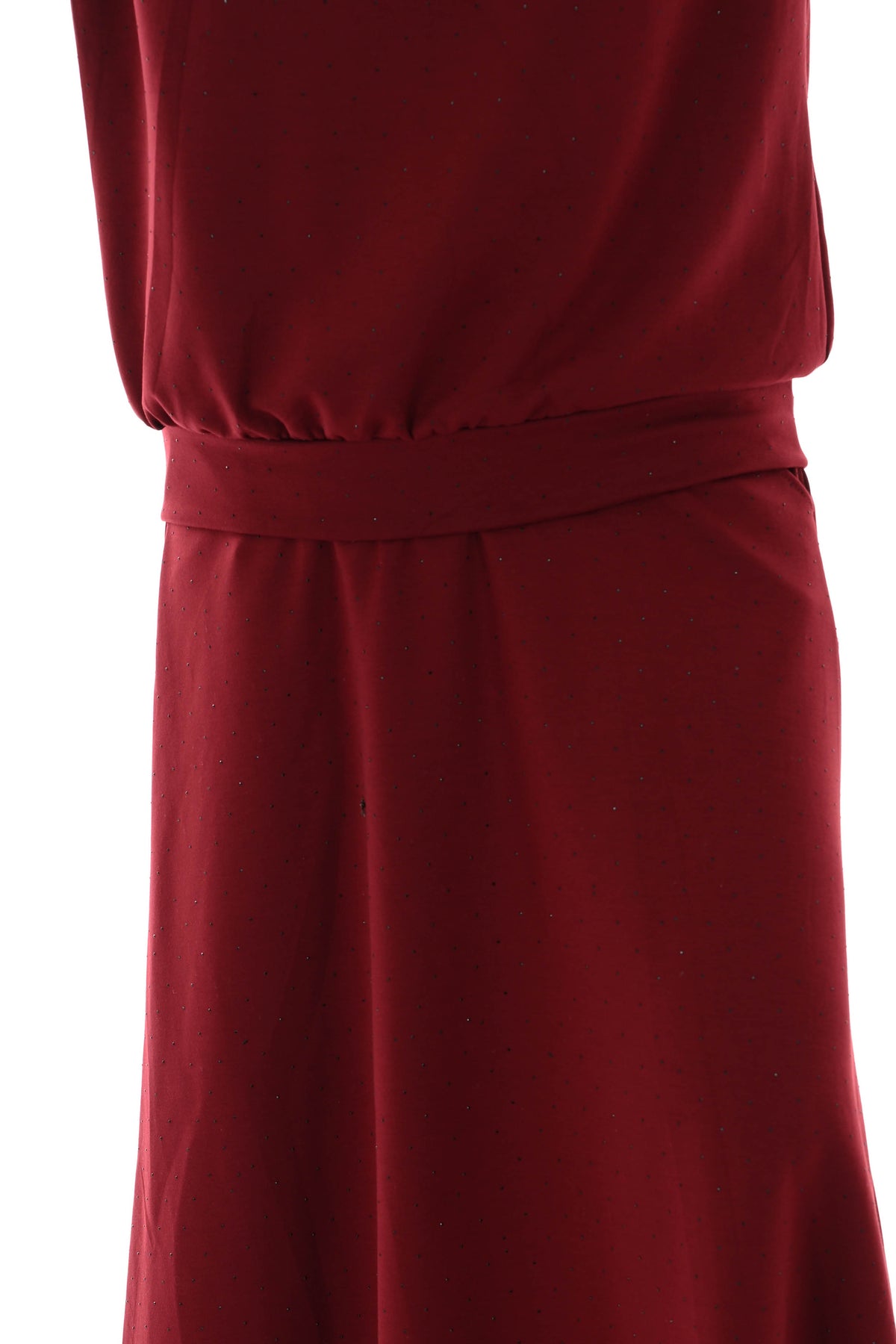 Tweedelig set sweater en rok strass bordeaux