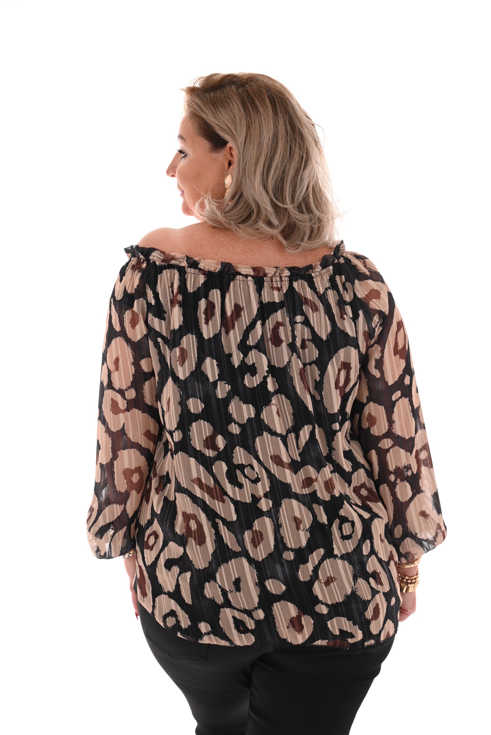 Panter top viscose beige