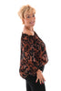 Panter top viscose camel