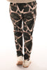 Travel broek giraffe print legergroen