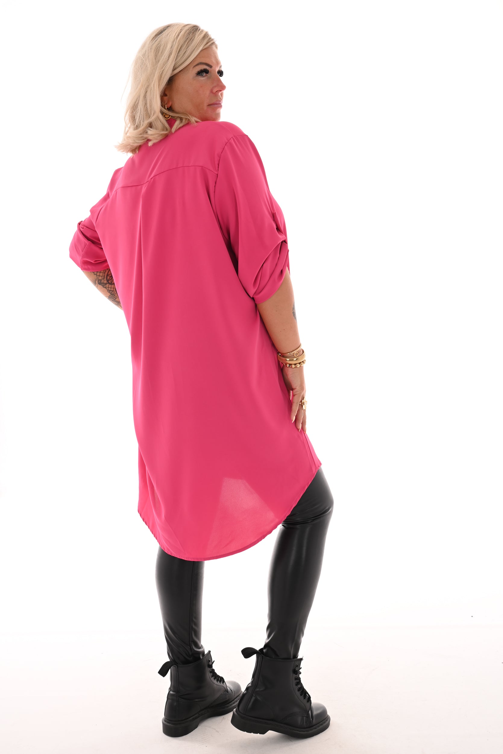 Tuniek ophaalmouw uni fuchsia