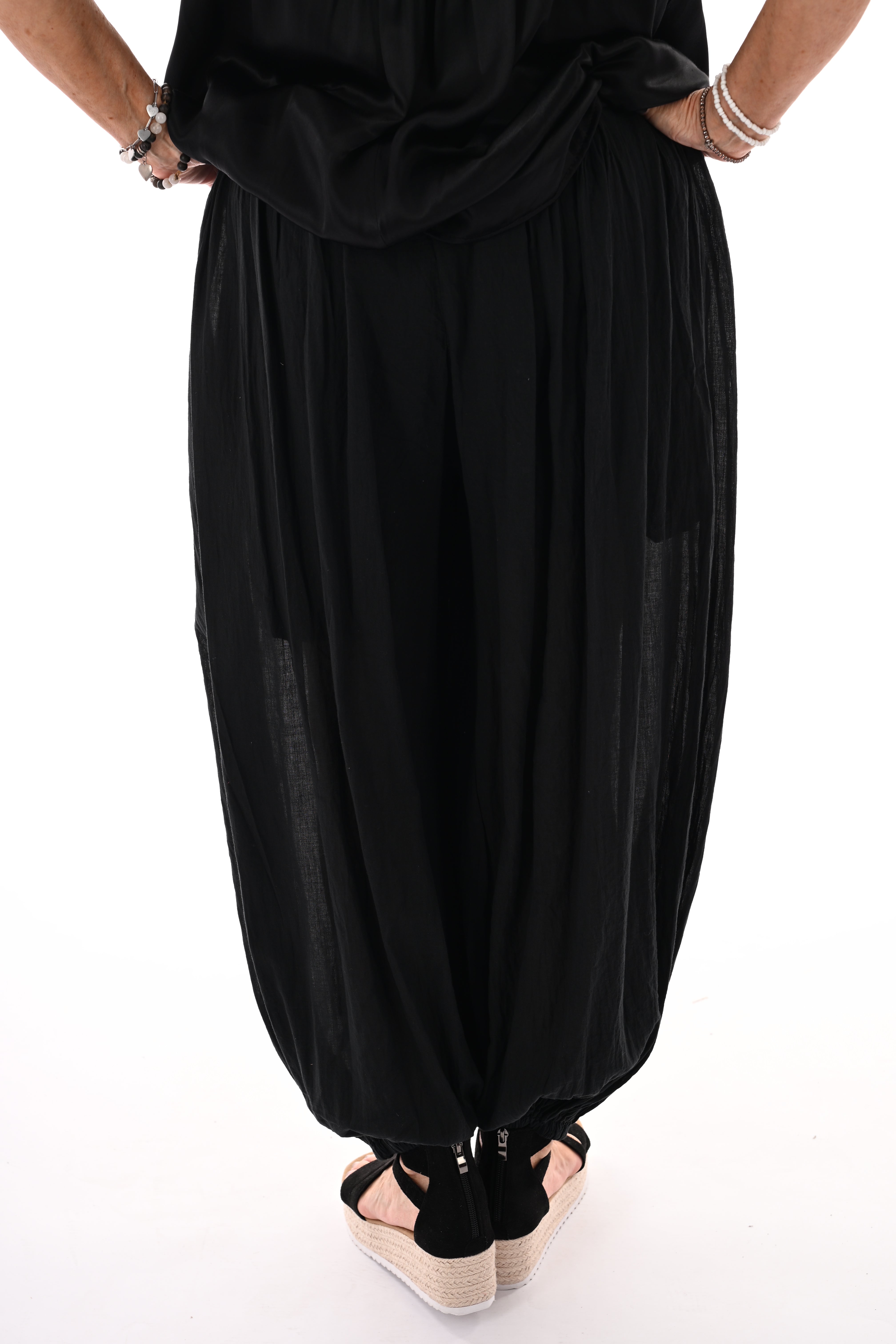 Ballon broek uni zwart