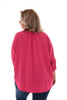 Oversized blouse ophaalmouwen fuchsia