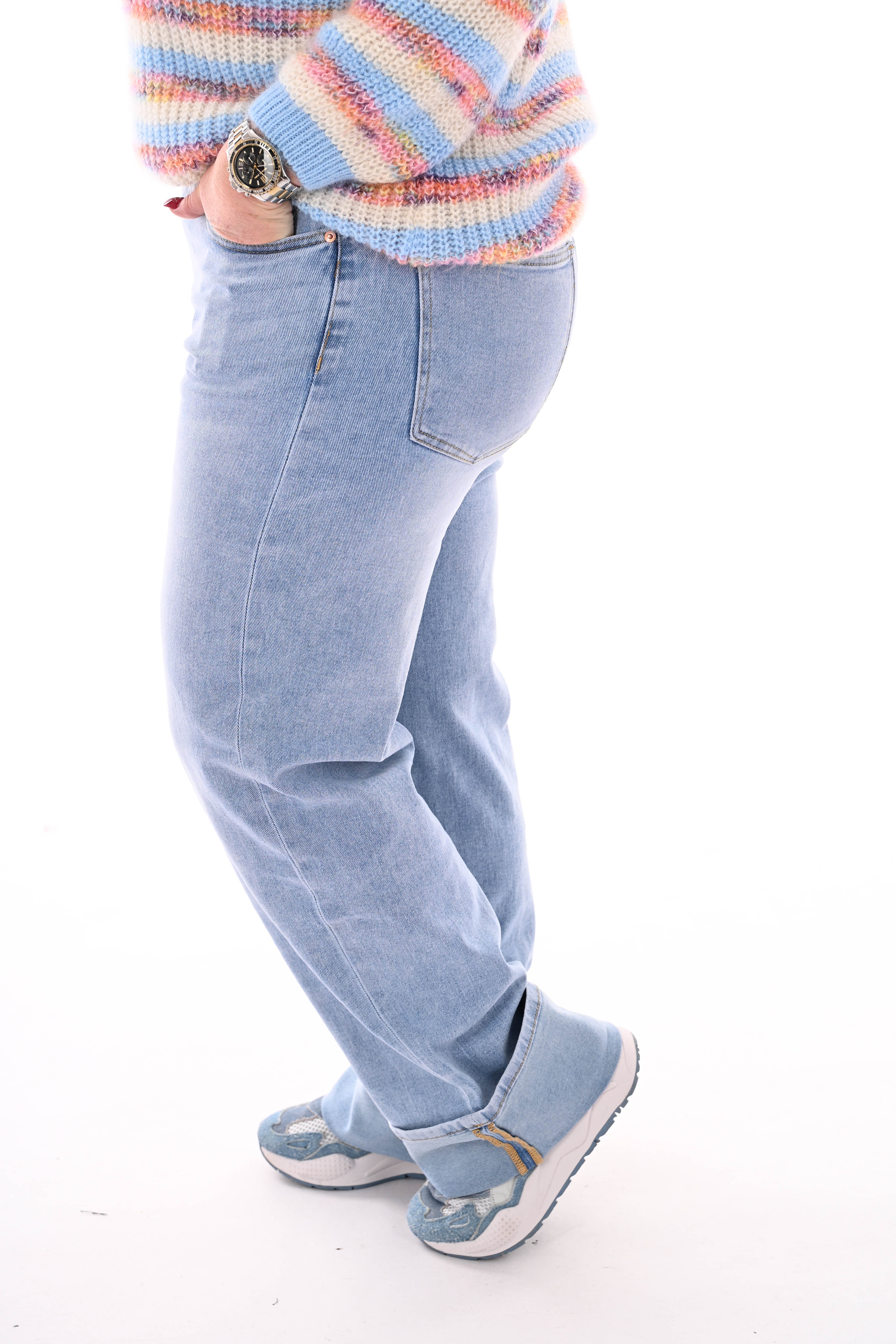 Marivy jeans super straight leg lichtblauw