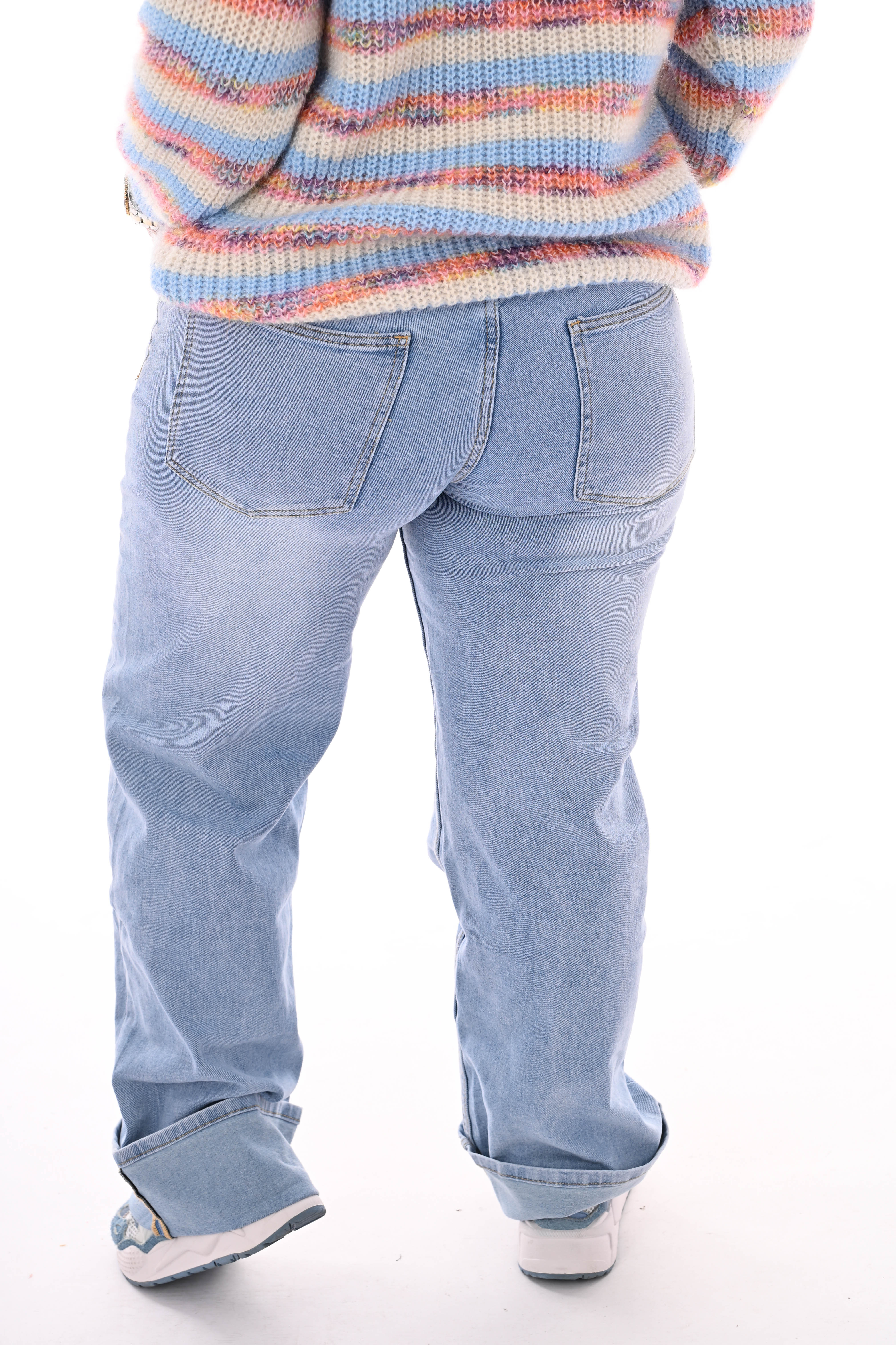 Marivy jeans super straight leg lichtblauw