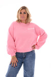 Sweater hart apres ski roze