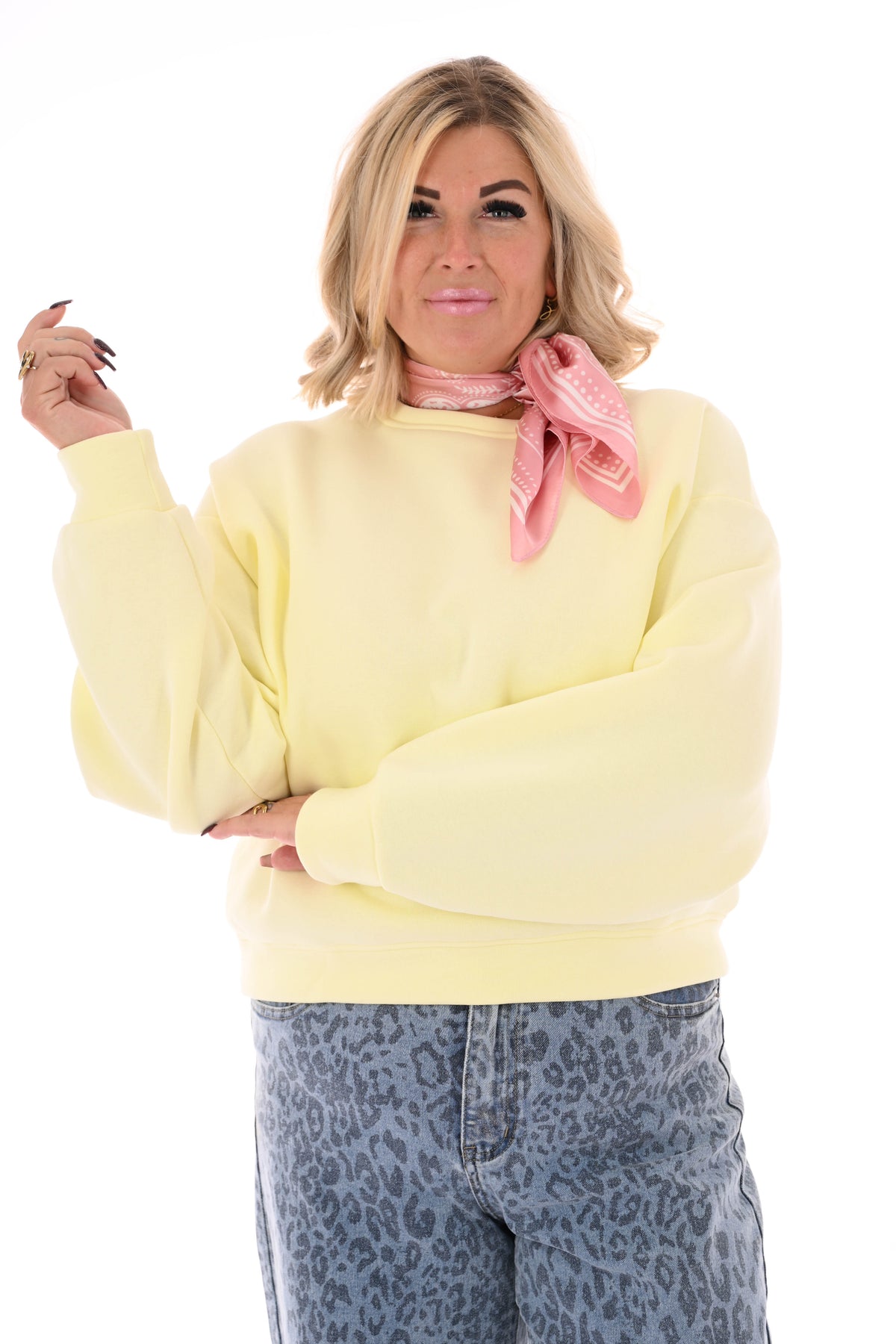 Sweater Le Marais uni botergeel