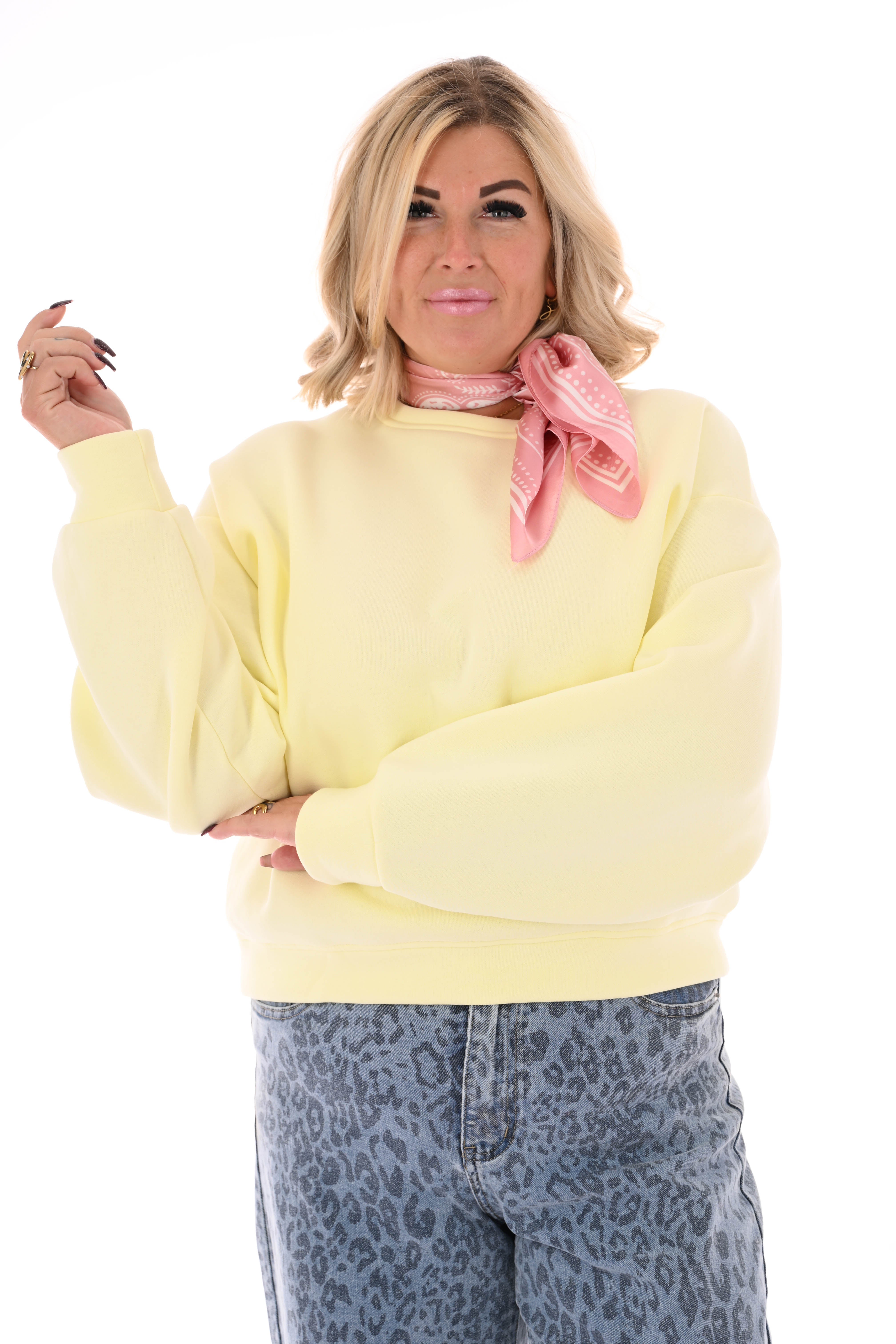 Sweater Le Marais uni botergeel