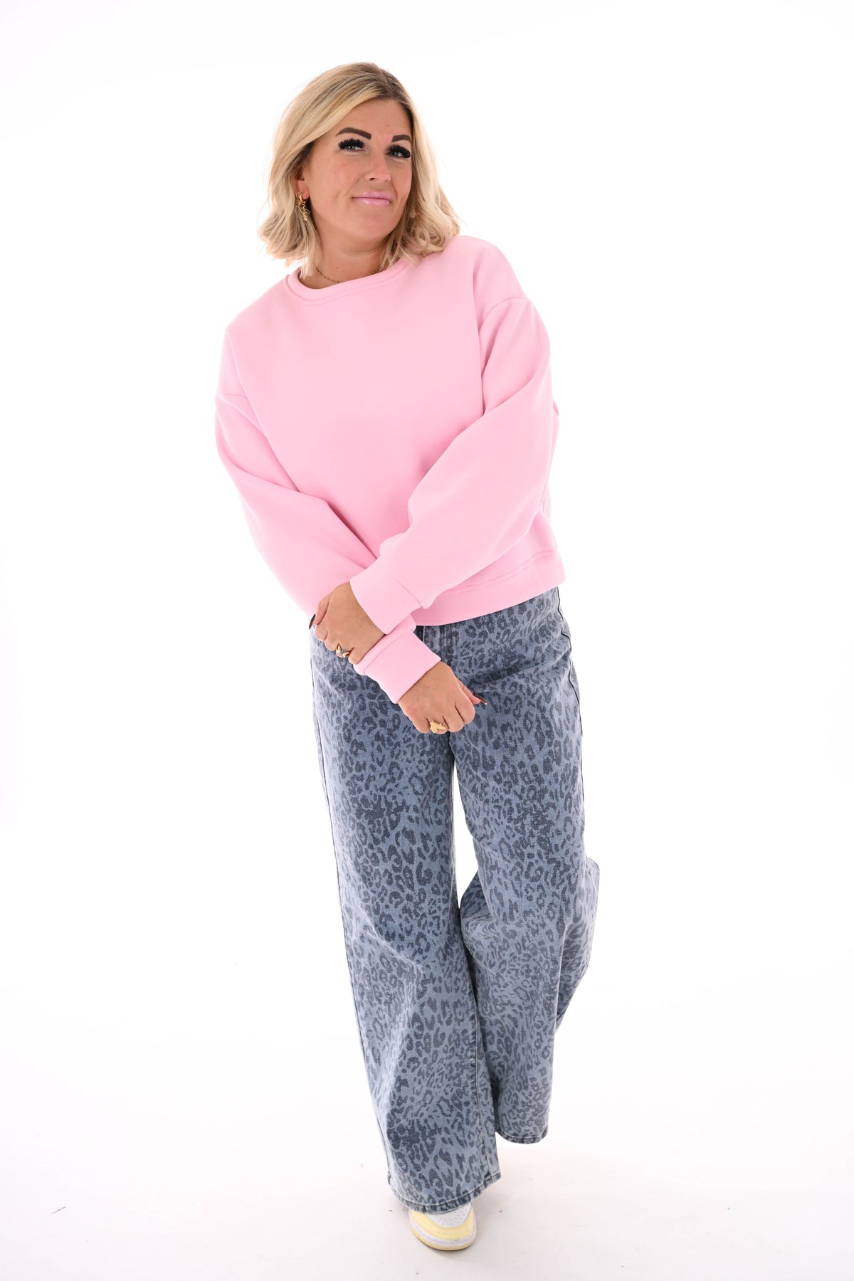 Sweater Le Marais uni lichtroze