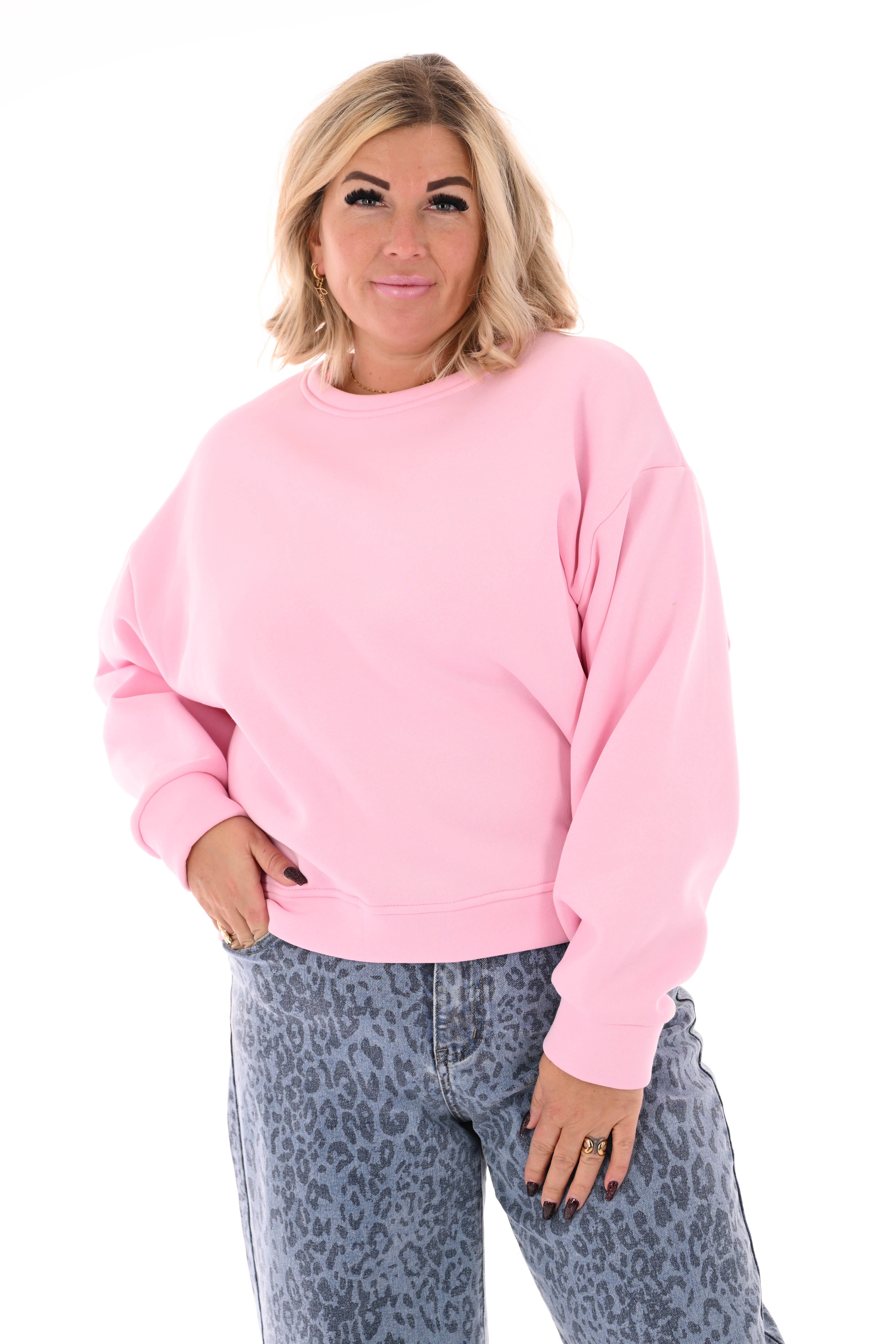 Sweater Le Marais uni lichtroze