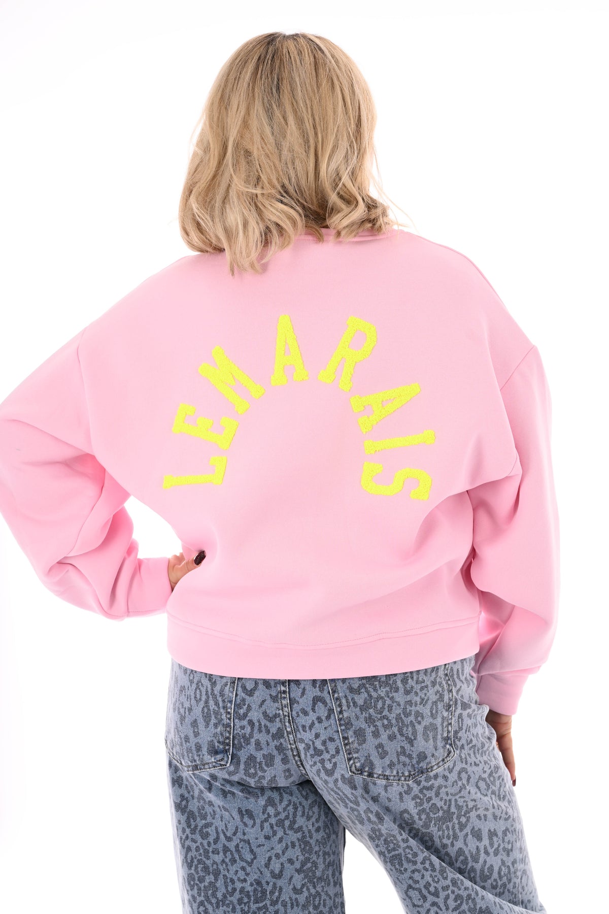 Sweater Le Marais uni lichtroze