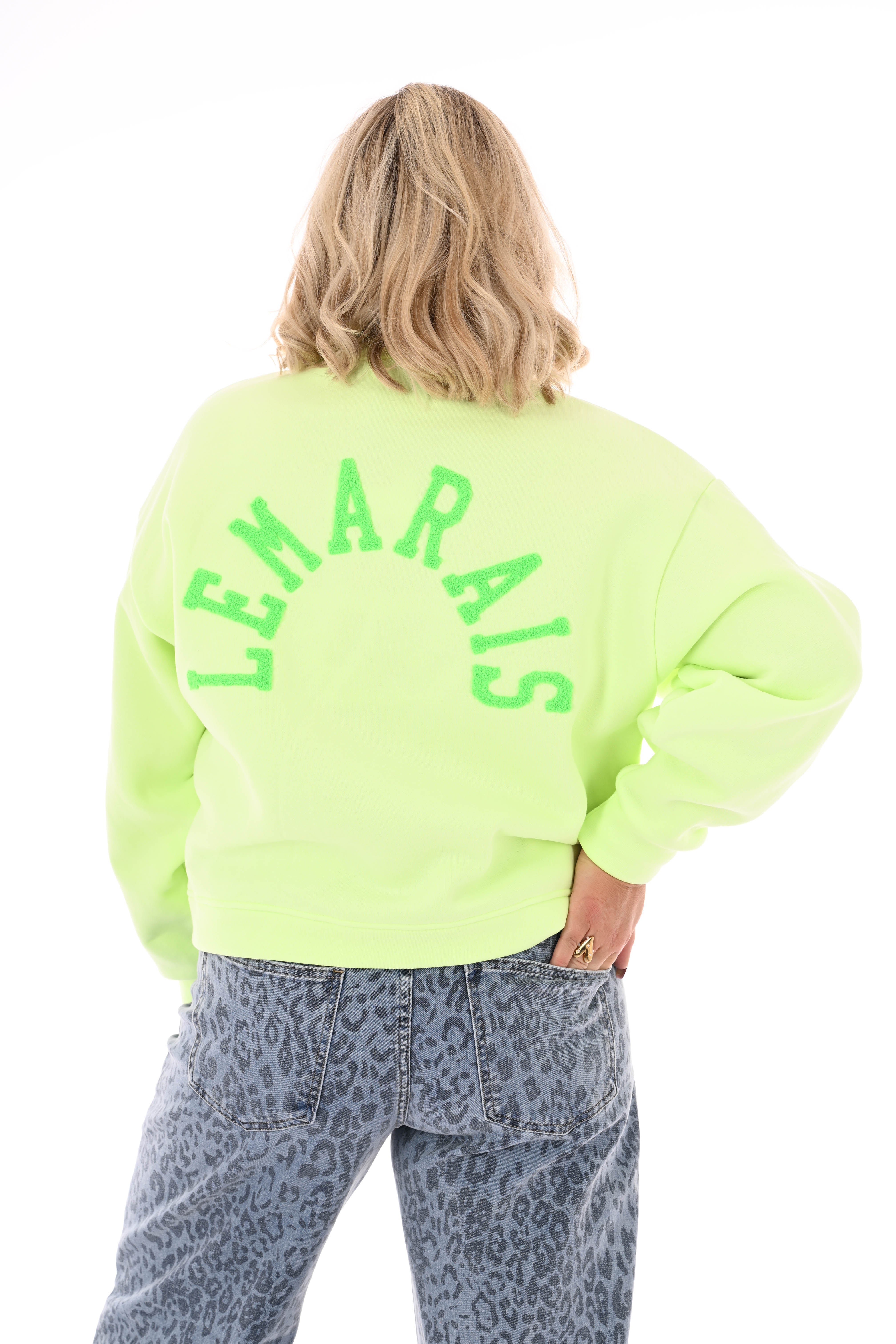 Sweater Le Marais uni lime