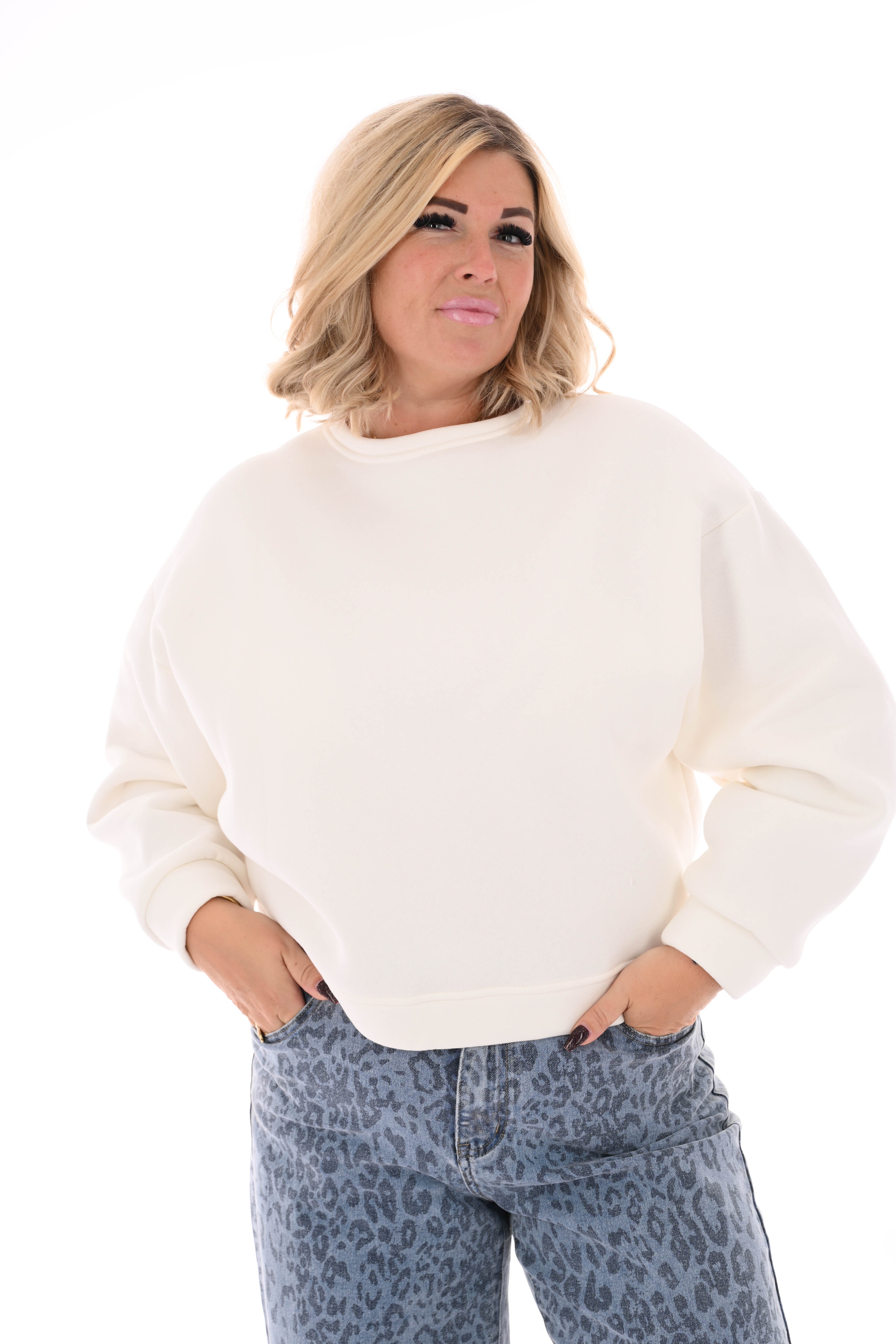 Sweater Le Marais uni wit