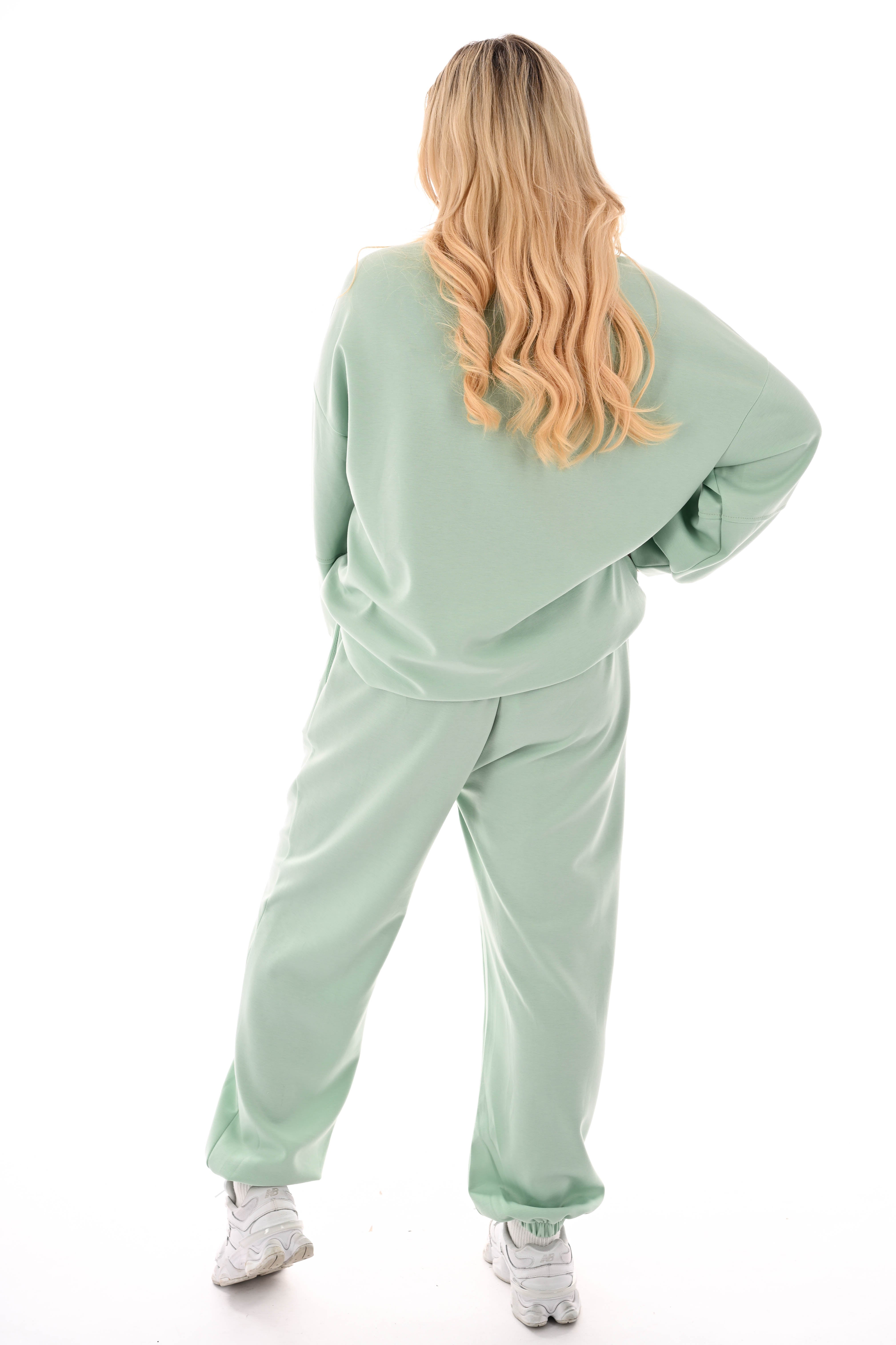 Tweedelig joggingspak H lichtgroen
