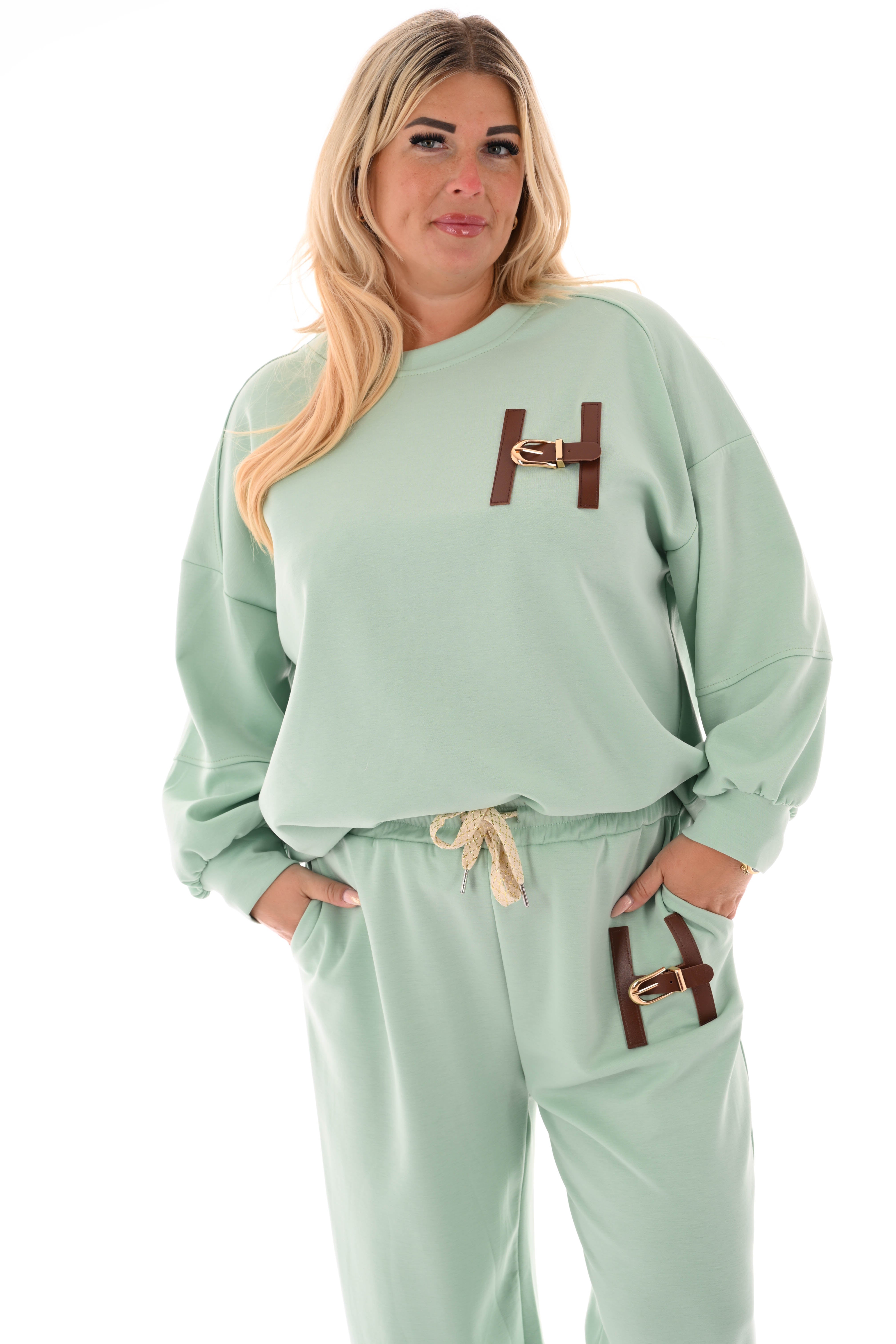 Tweedelig joggingspak H lichtgroen