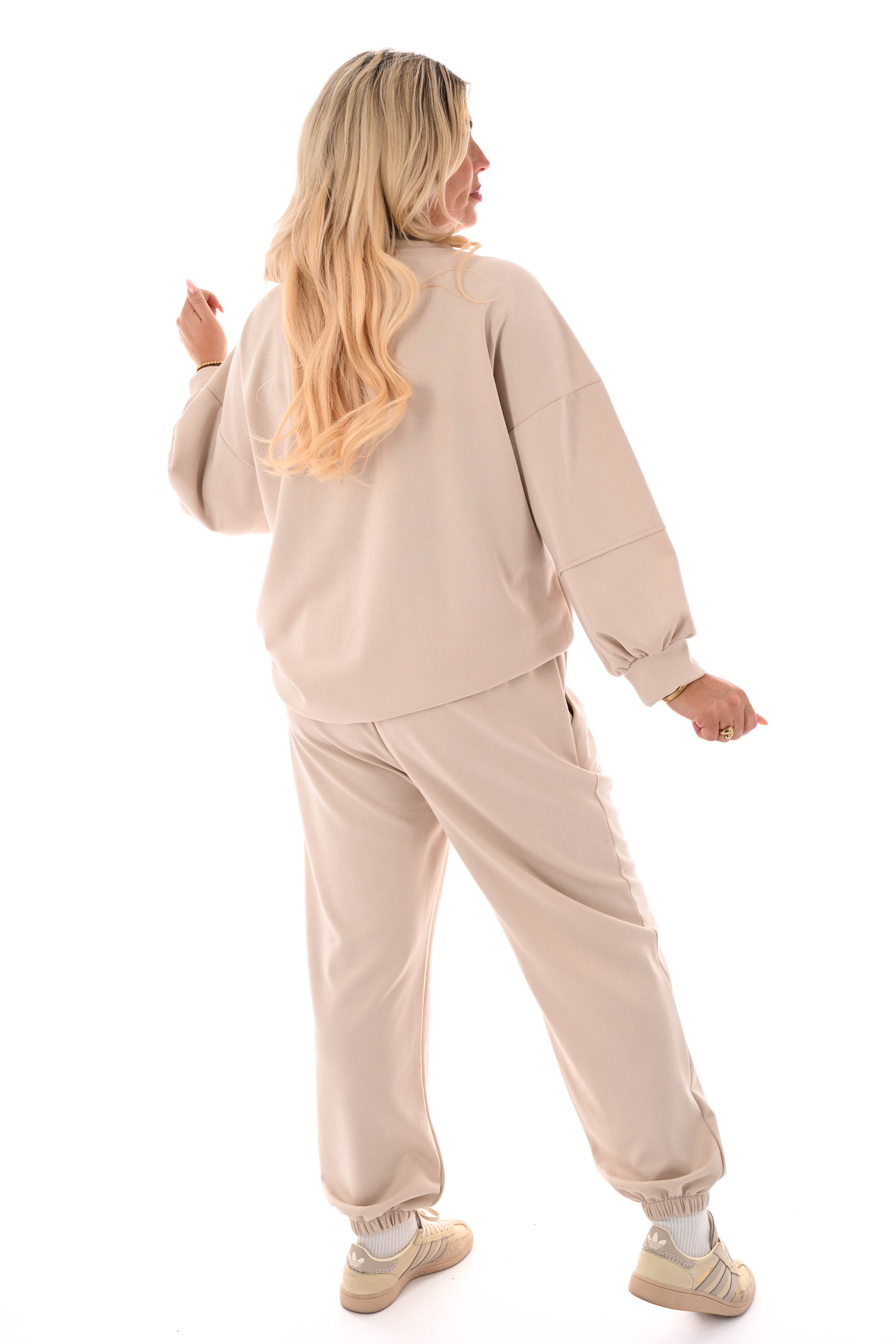 Tweedelig joggingspak H beige