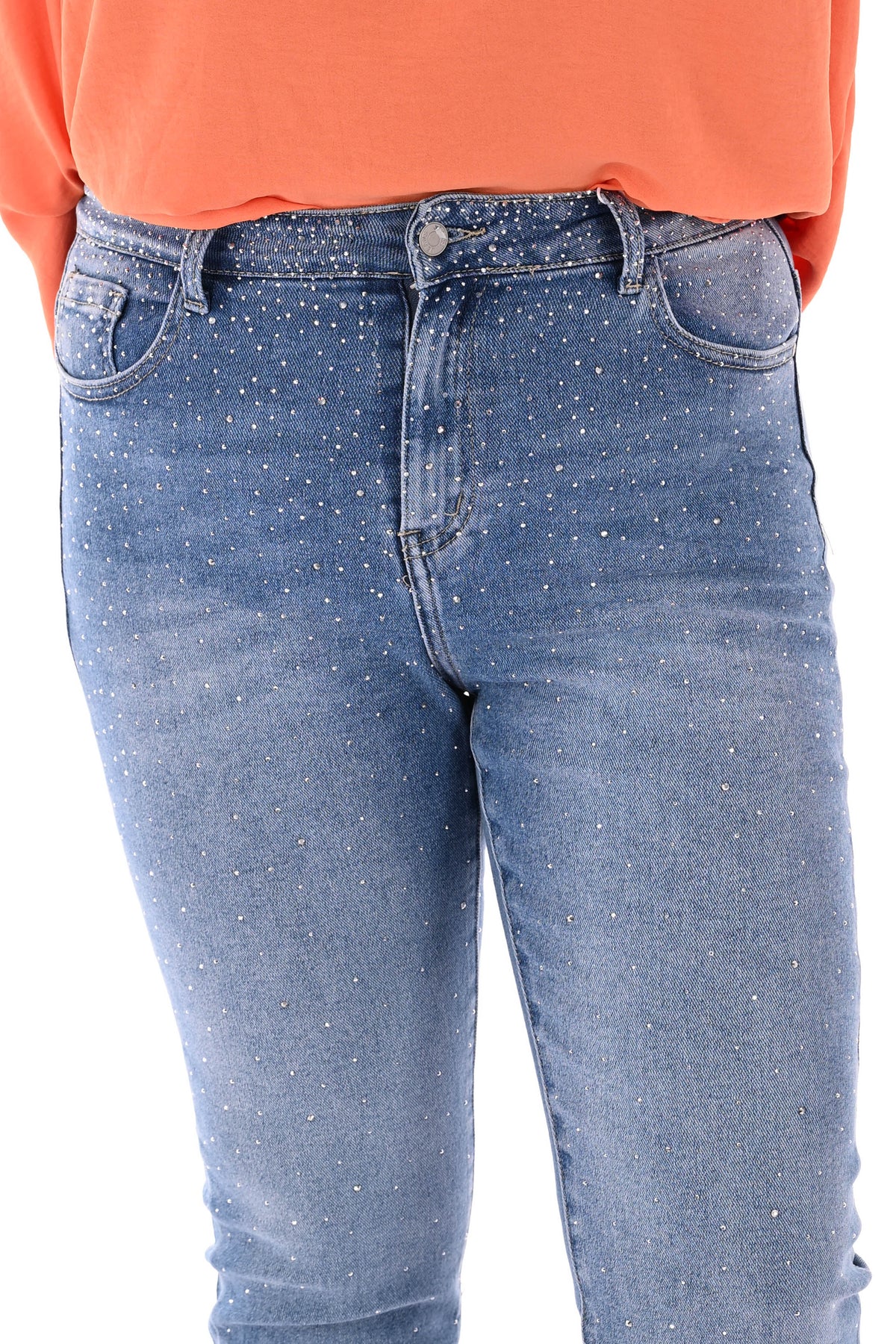 Redberry momfit strass blauw