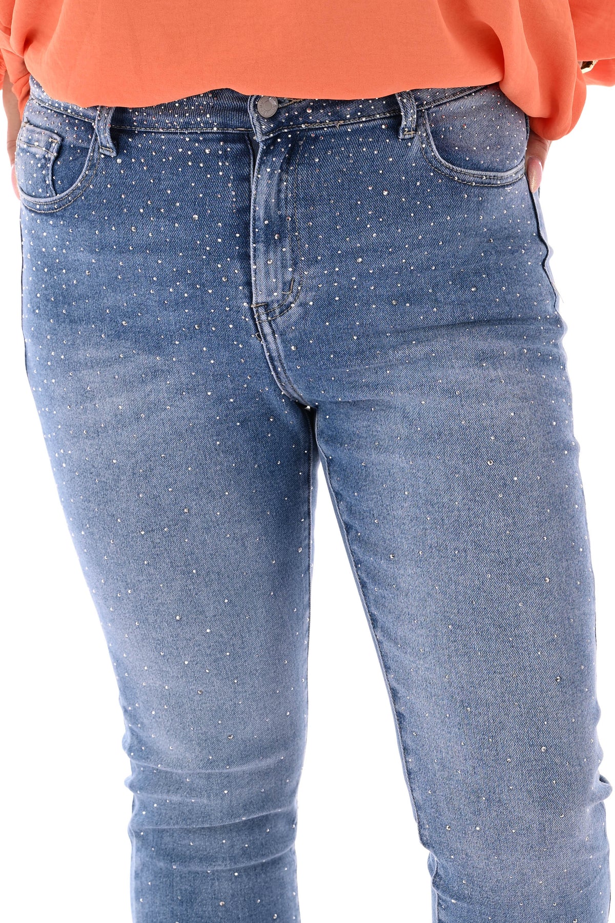 Redberry momfit strass blauw