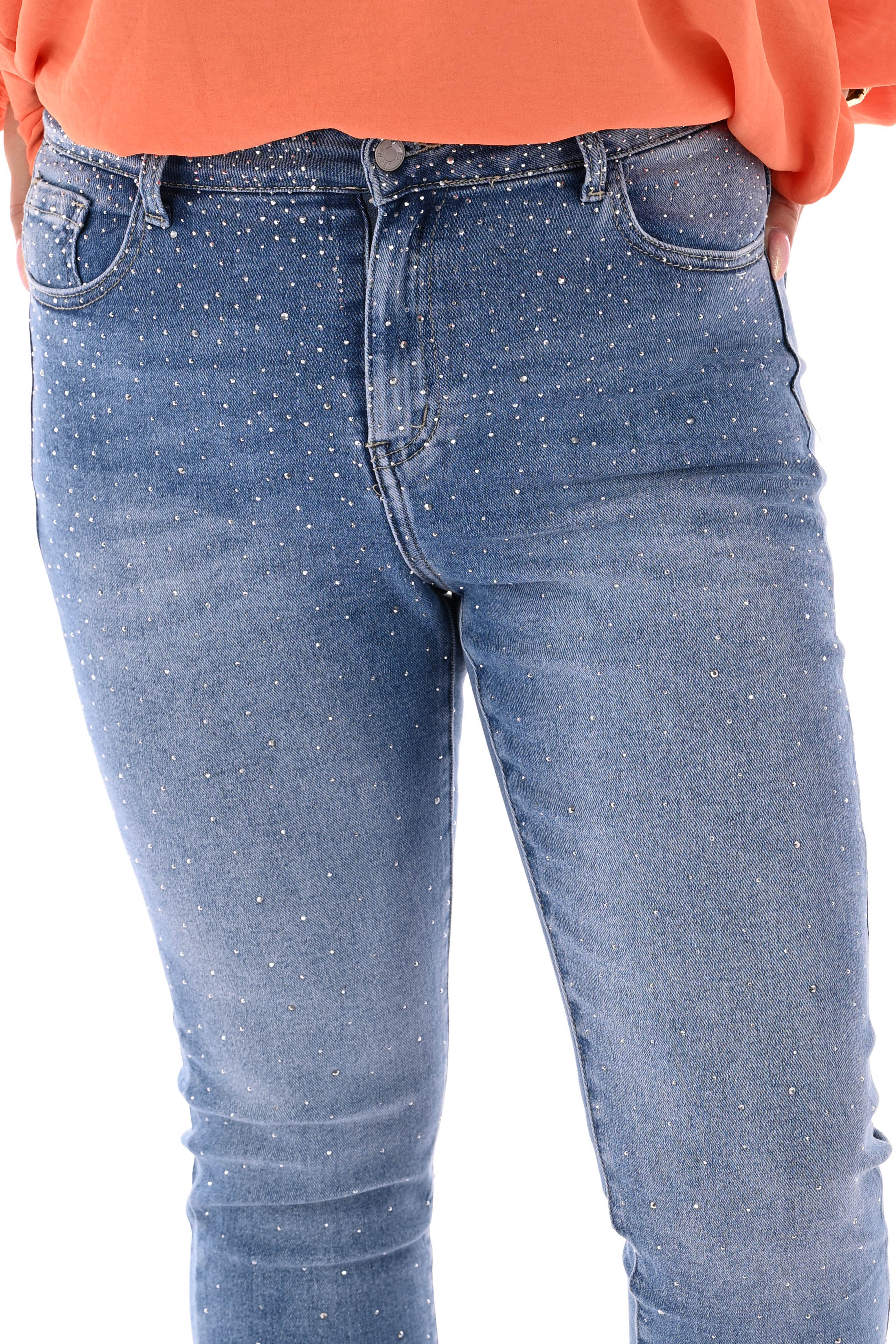 Redberry momfit strass blauw