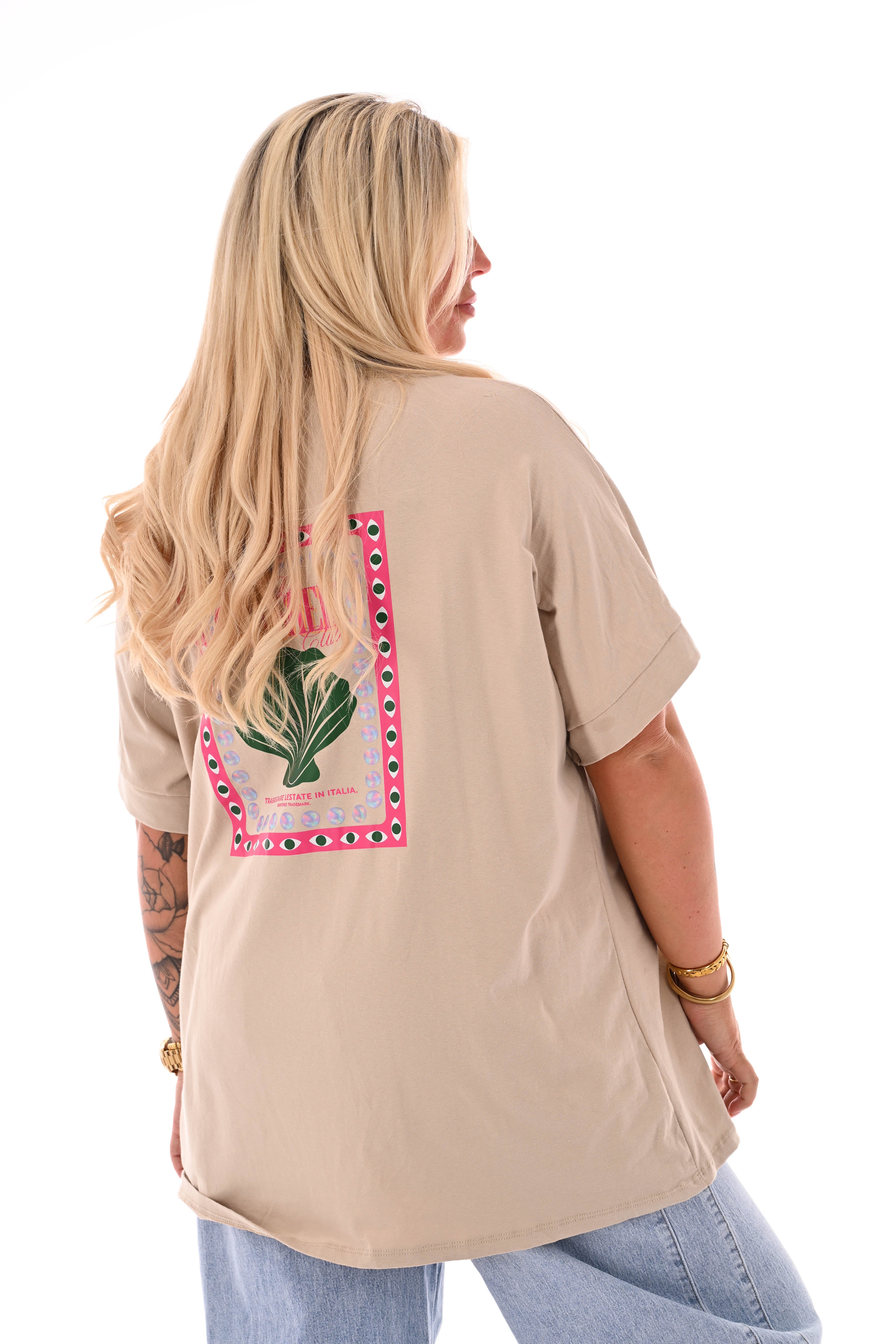 T-shirt seashells beige