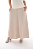 Lange rok jogging stof beige