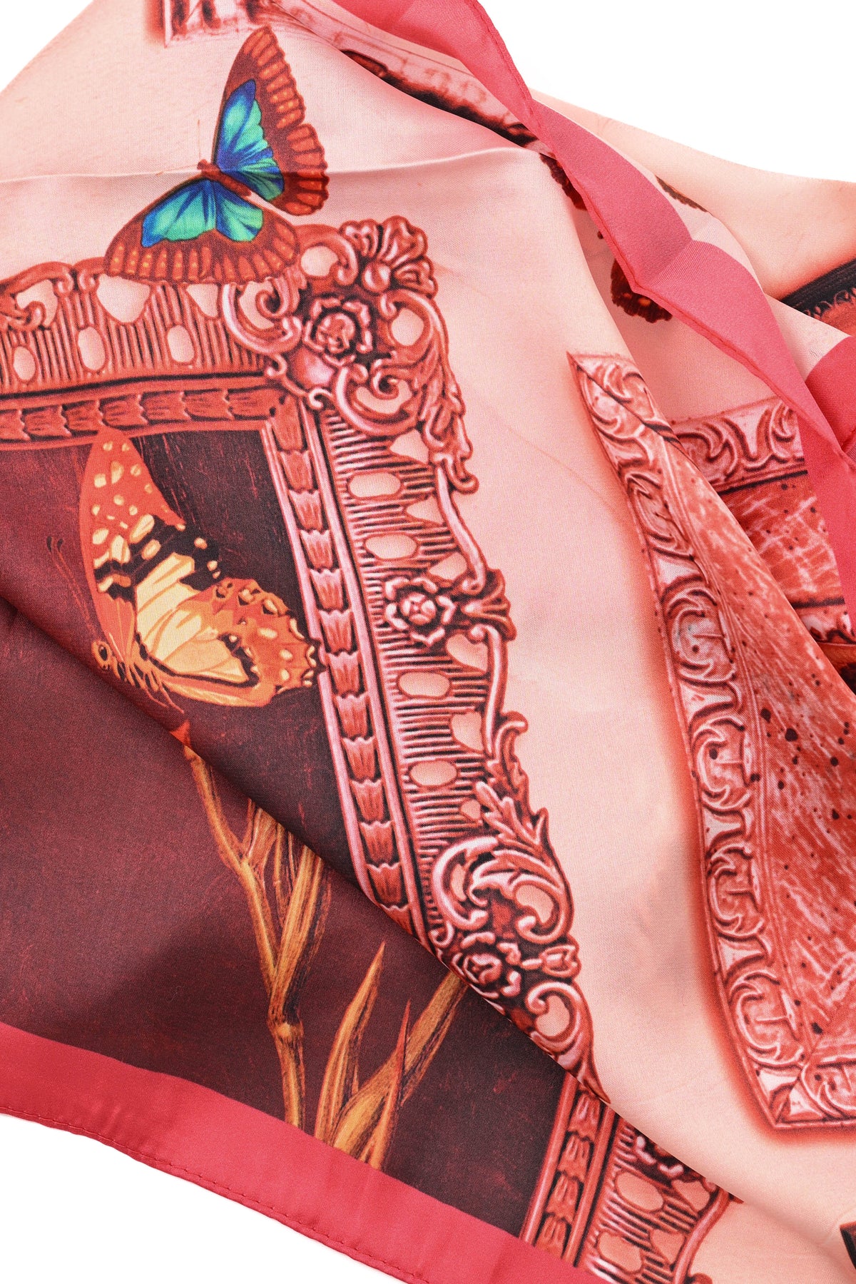 Kort sjaaltje vlinder roze