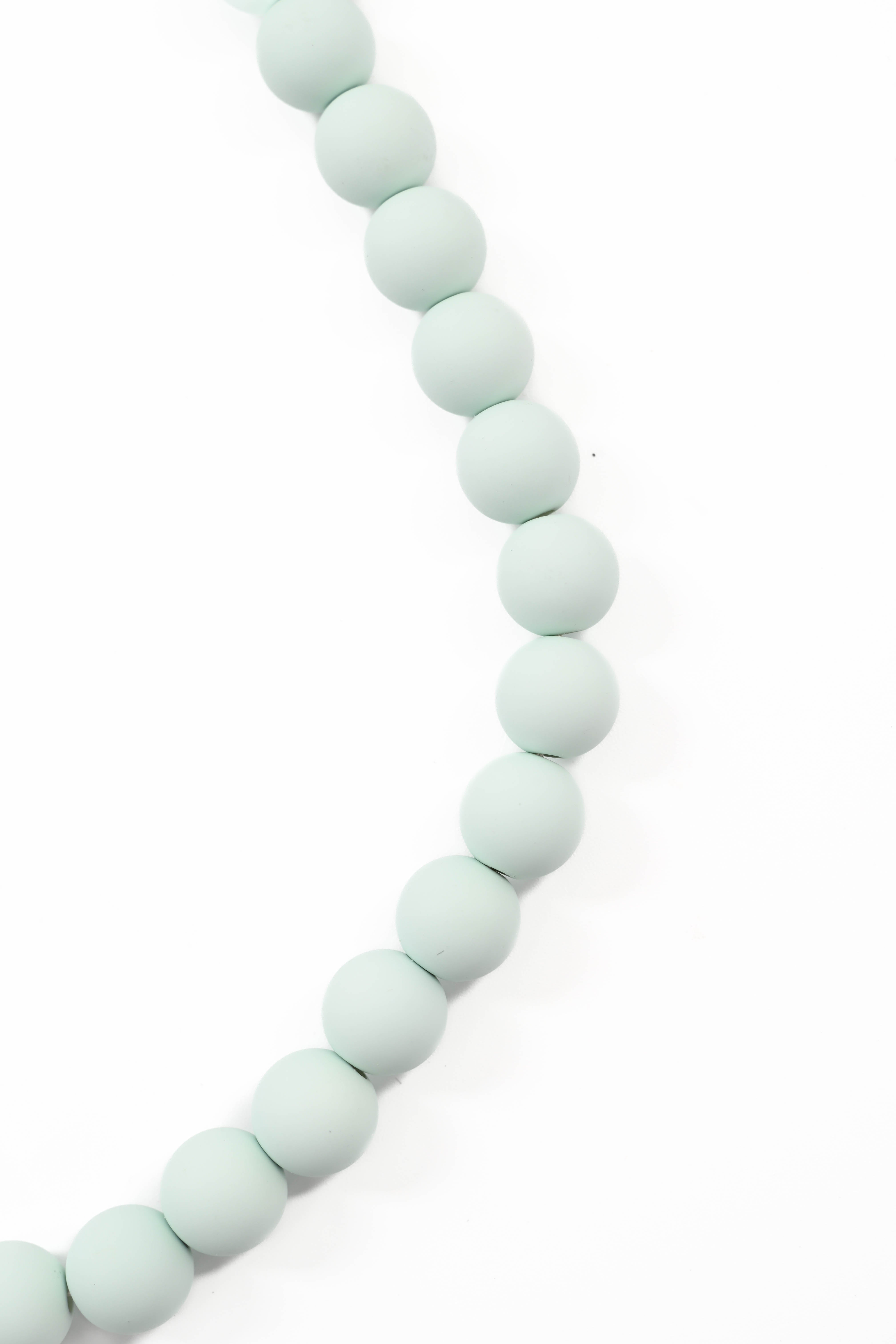 Ketting kralen lichtblauw