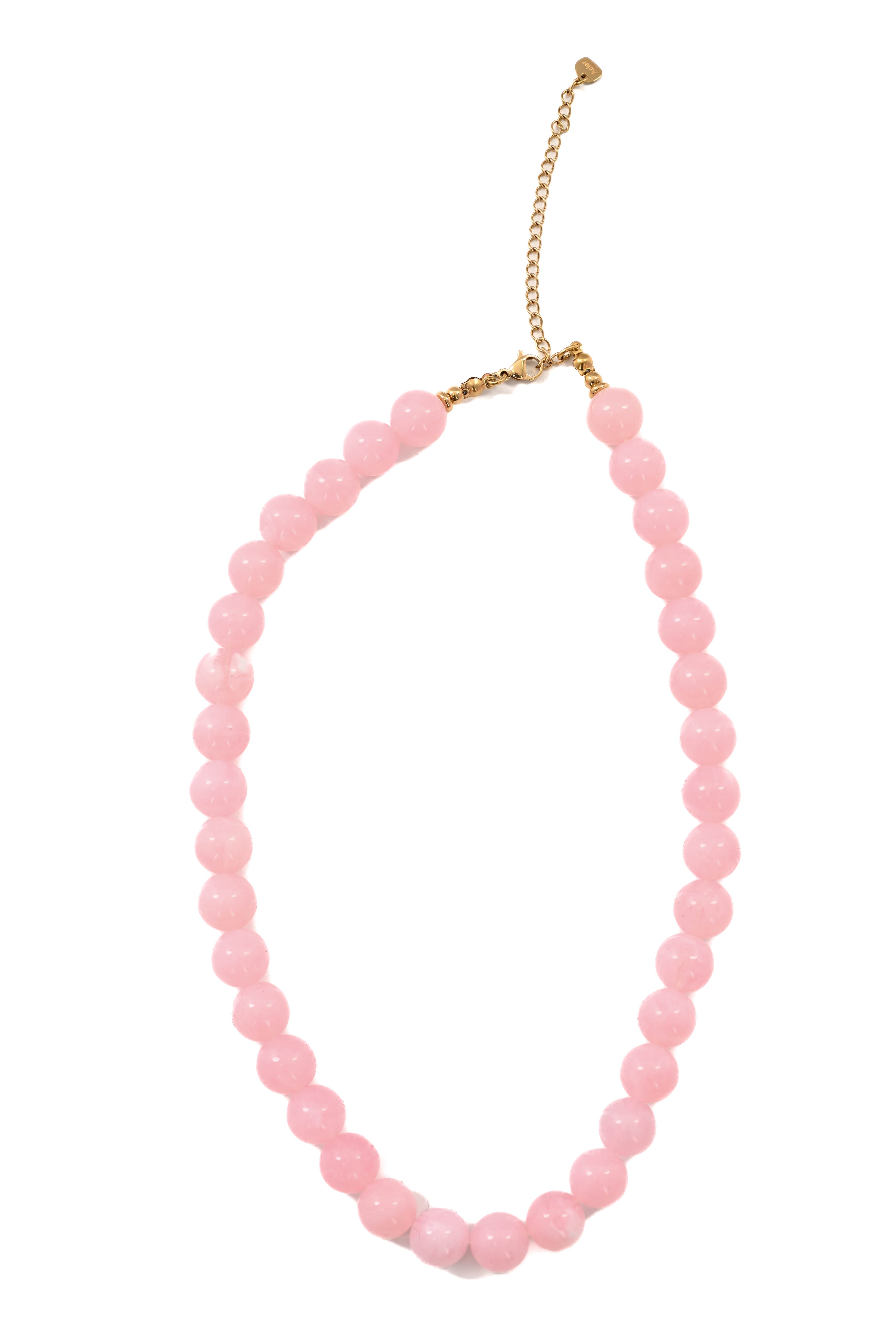 Ketting kralen roze