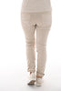 Karostar jeans beige baggy fit met knopen