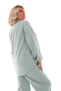 Tweedelig comfy pak met kraag lichtgroen