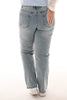 Norfy jeans bleached wash high waist straight leg