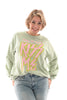 Sweater King of rock lichtgroen