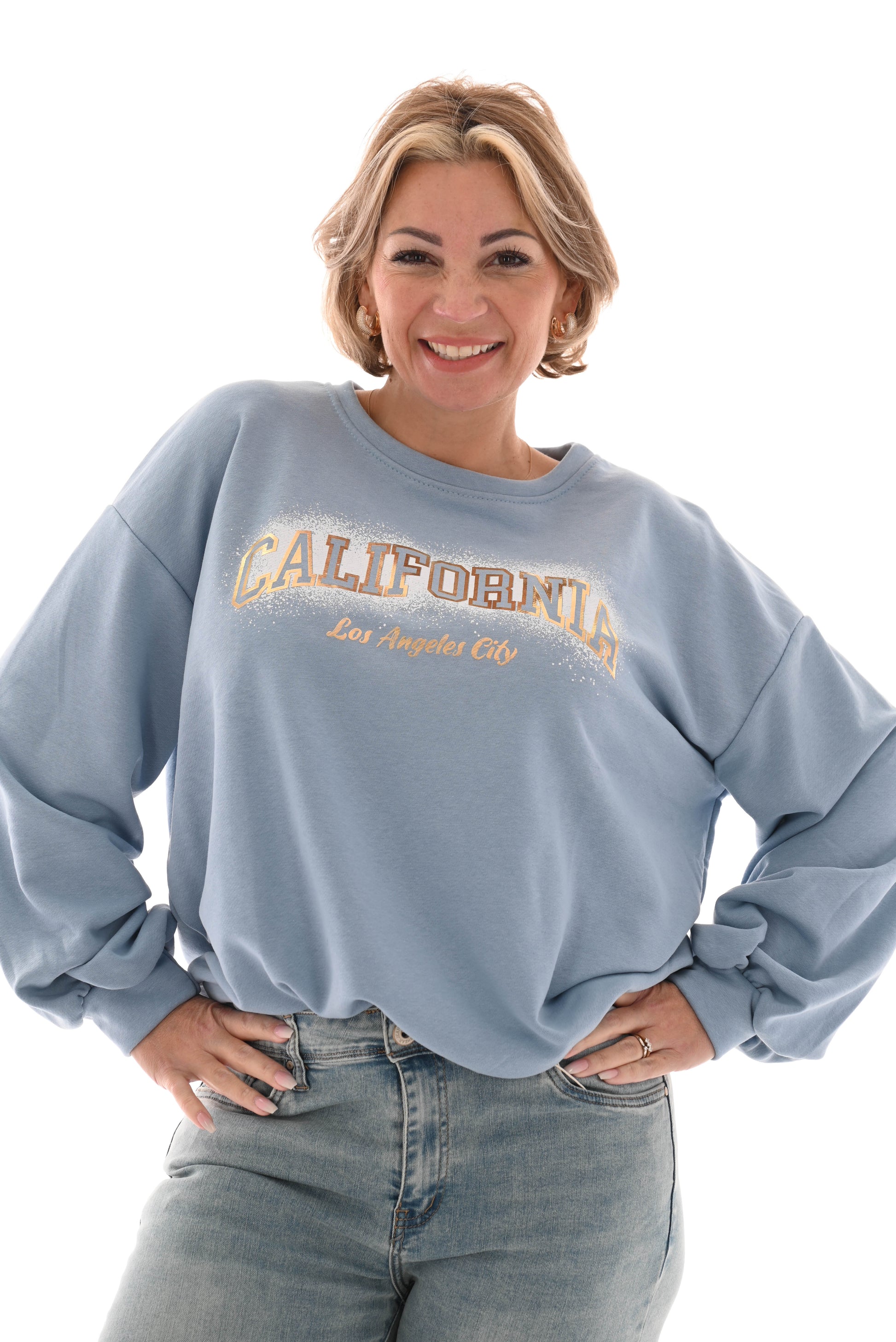 Sweater California lichtblauw