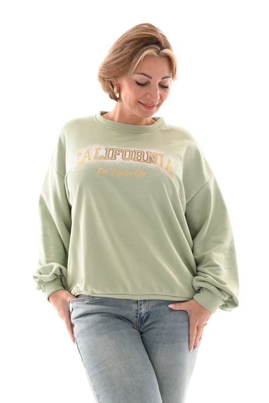 Sweater California lichtgroen