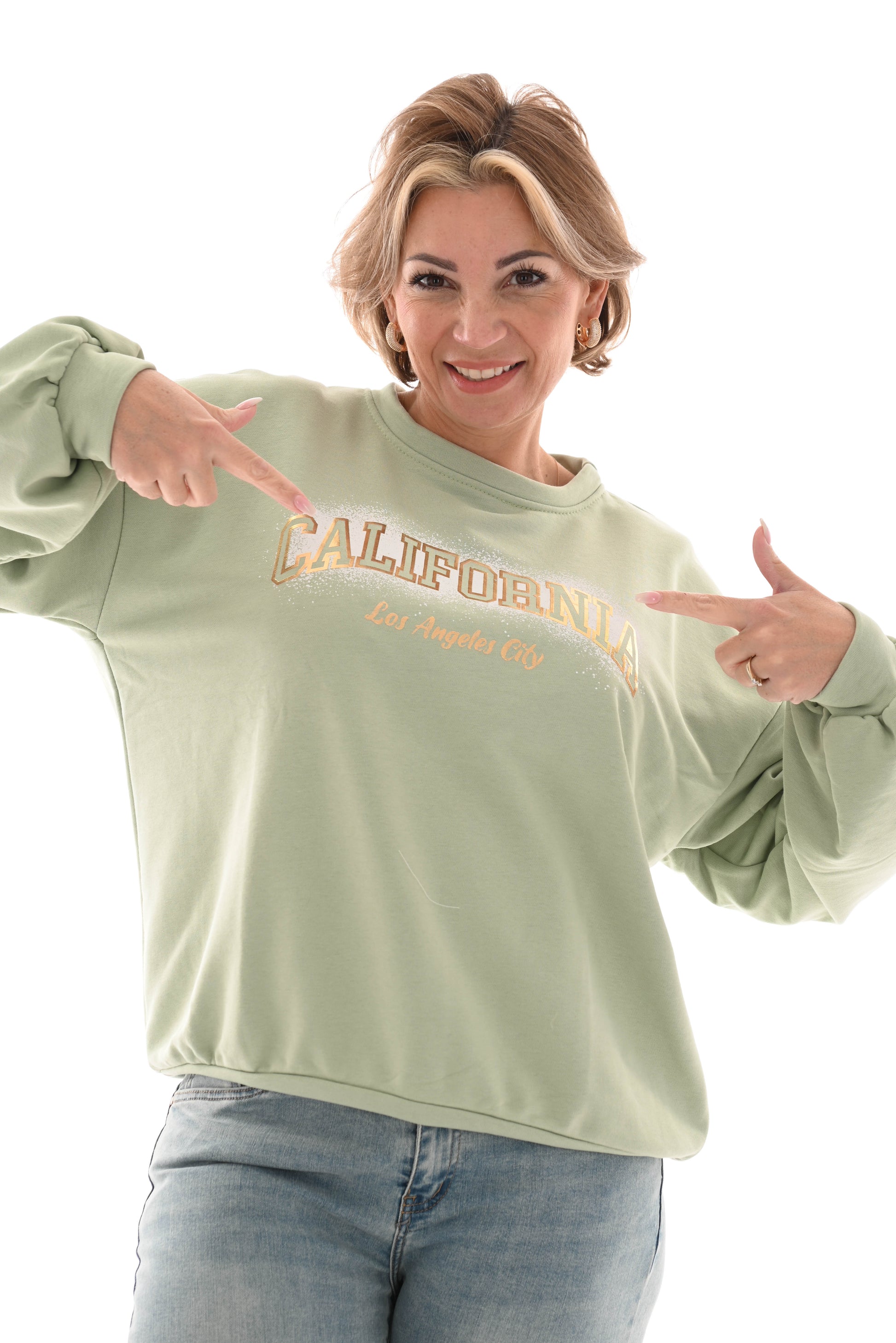 Sweater California lichtgroen