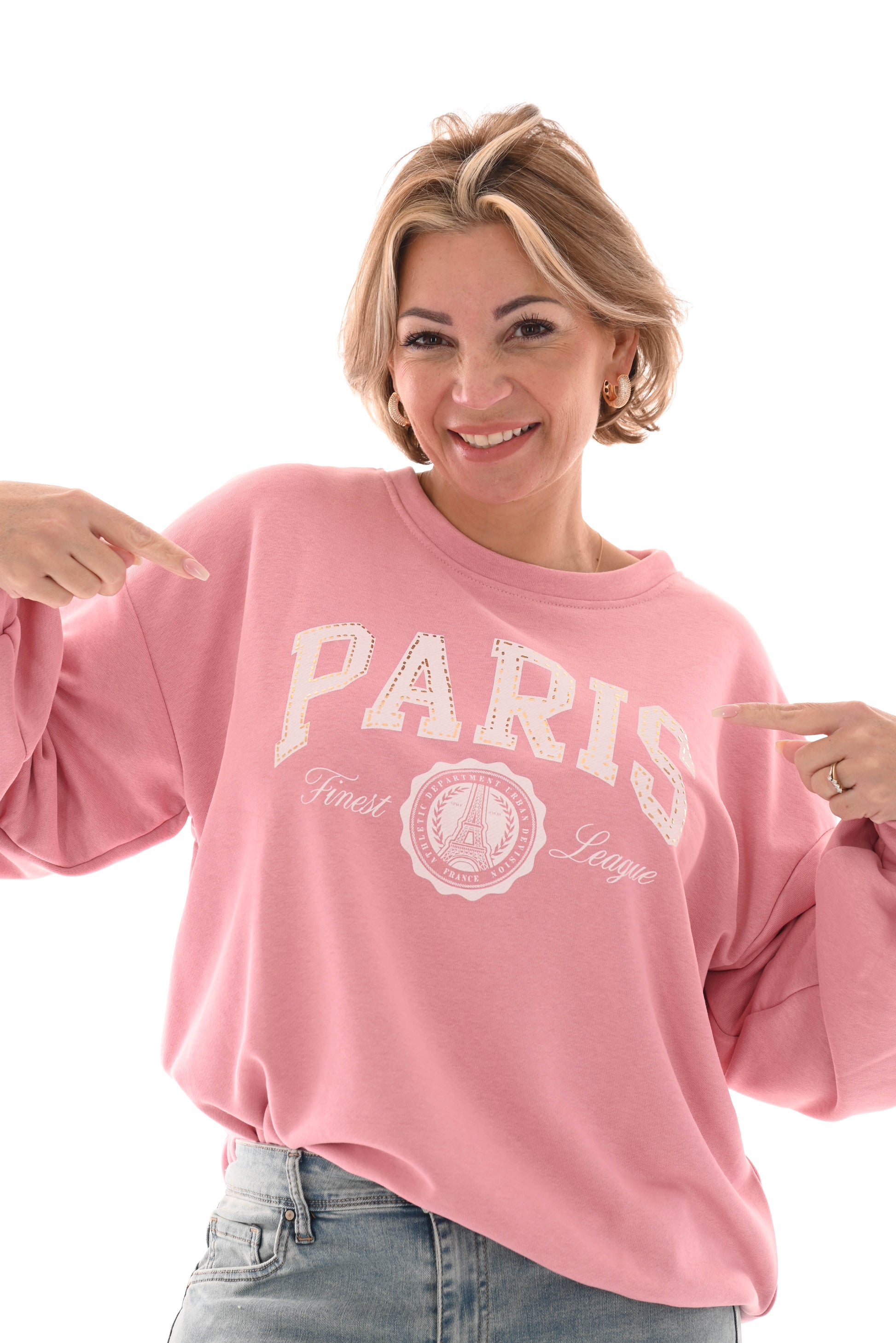 Sweater Paris roze