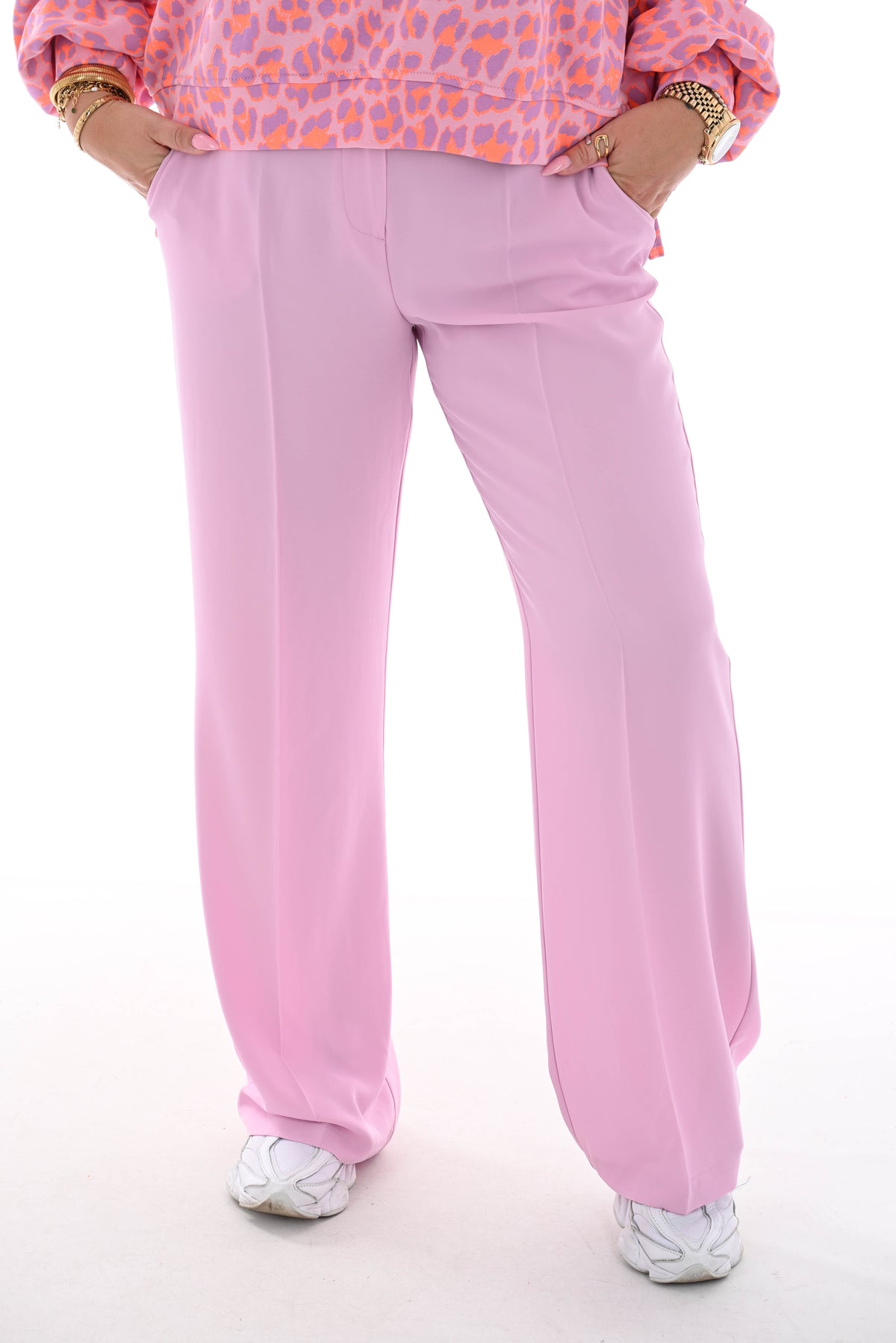 Amy& Clo Pantalon lichtroze