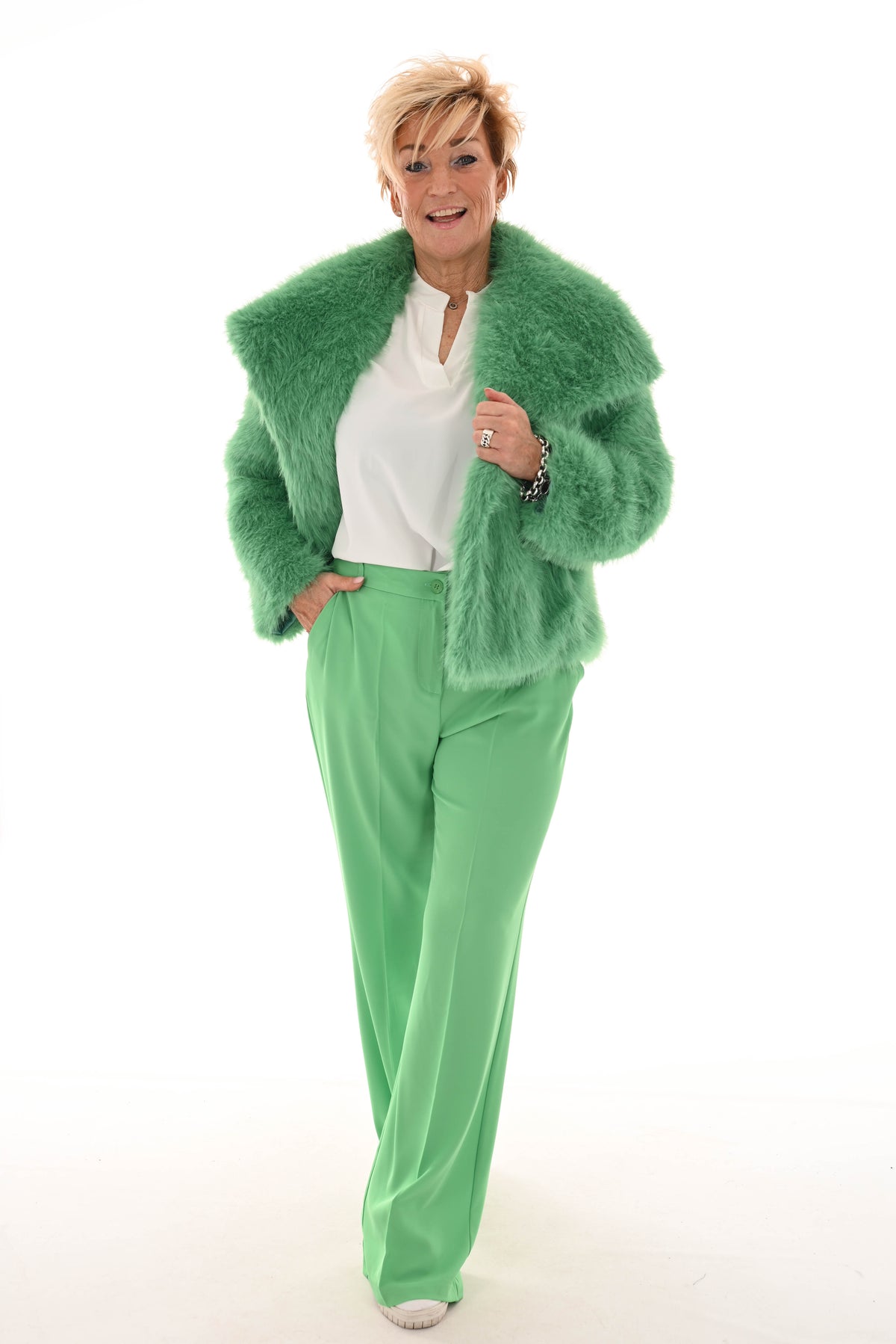 Amy& Clo Pantalon groen