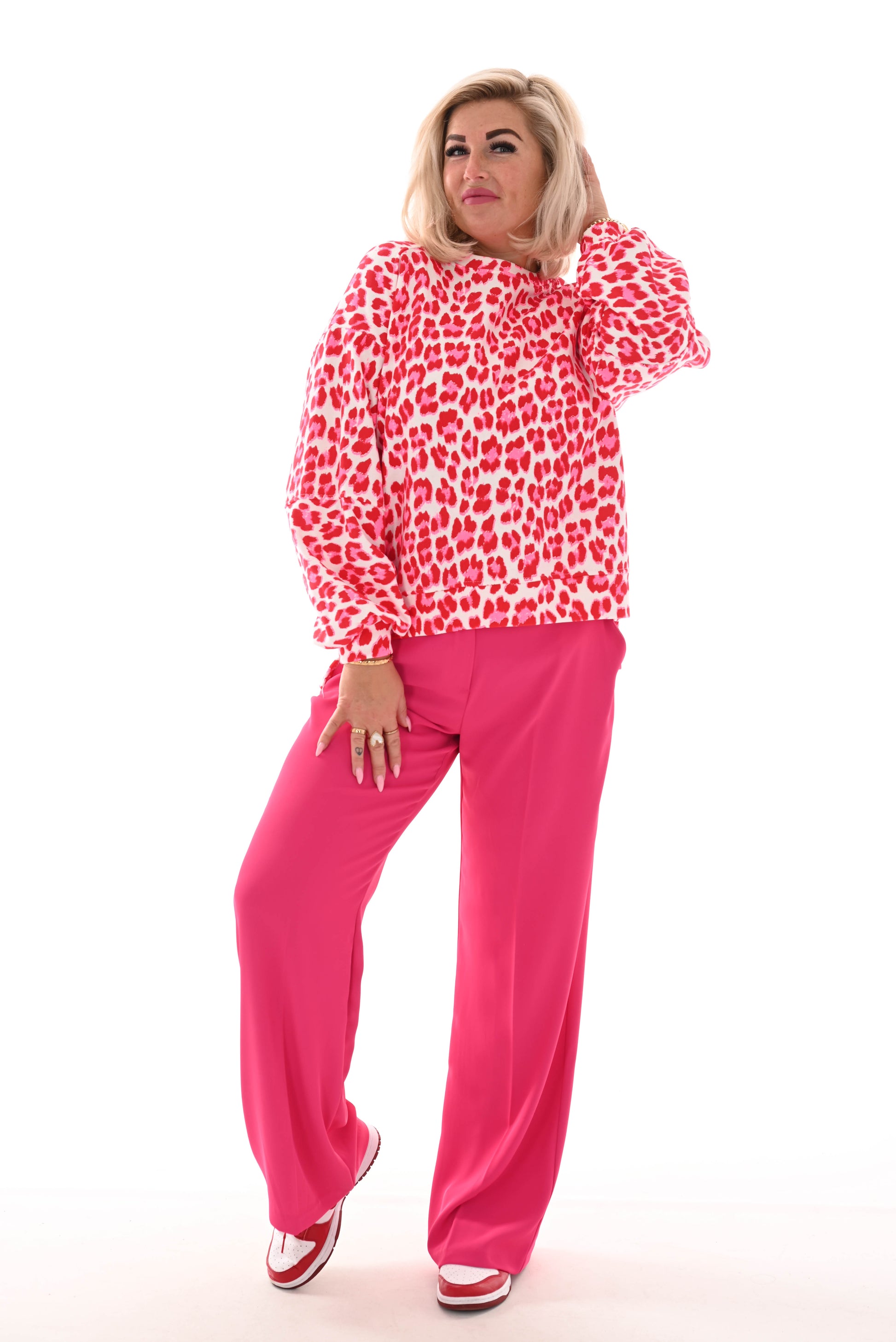 Amy& Clo Pantalon fuchsia