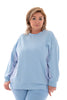 Striped sweater blauw