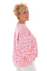 Sweater panterprint roomwit/lila