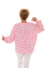 Sweater panterprint roomwit/lila