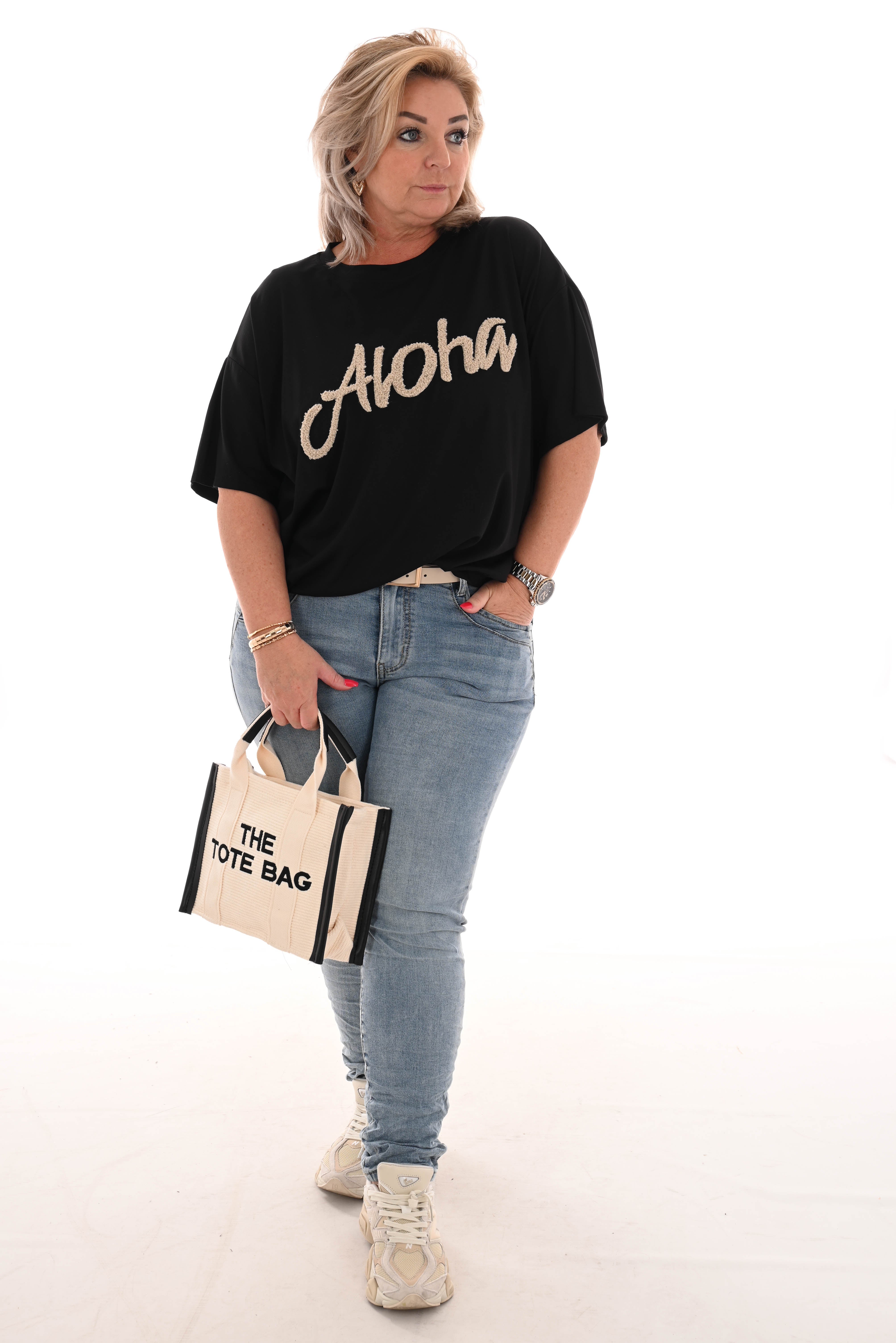 Top Aloha zwart