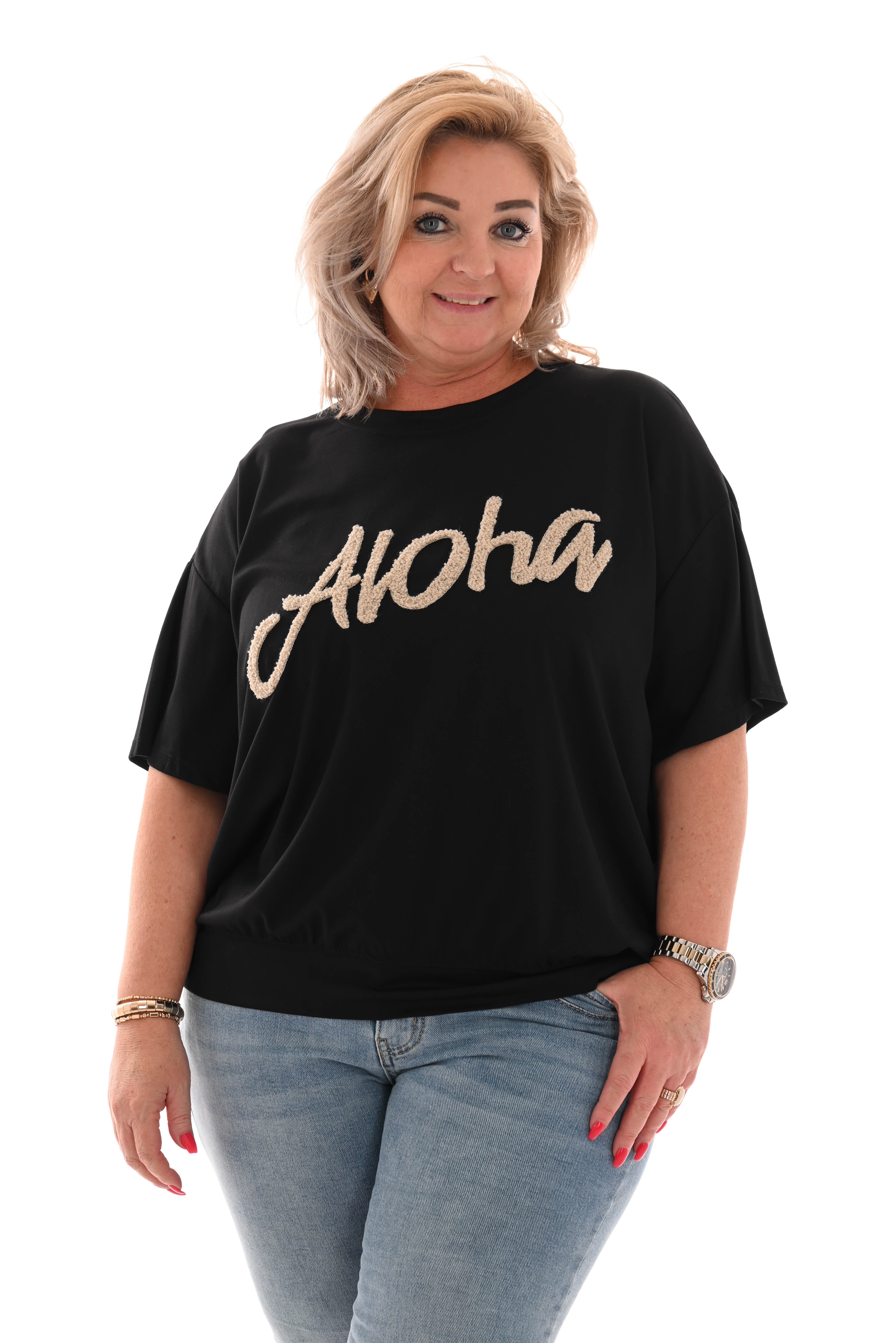 Top Aloha zwart