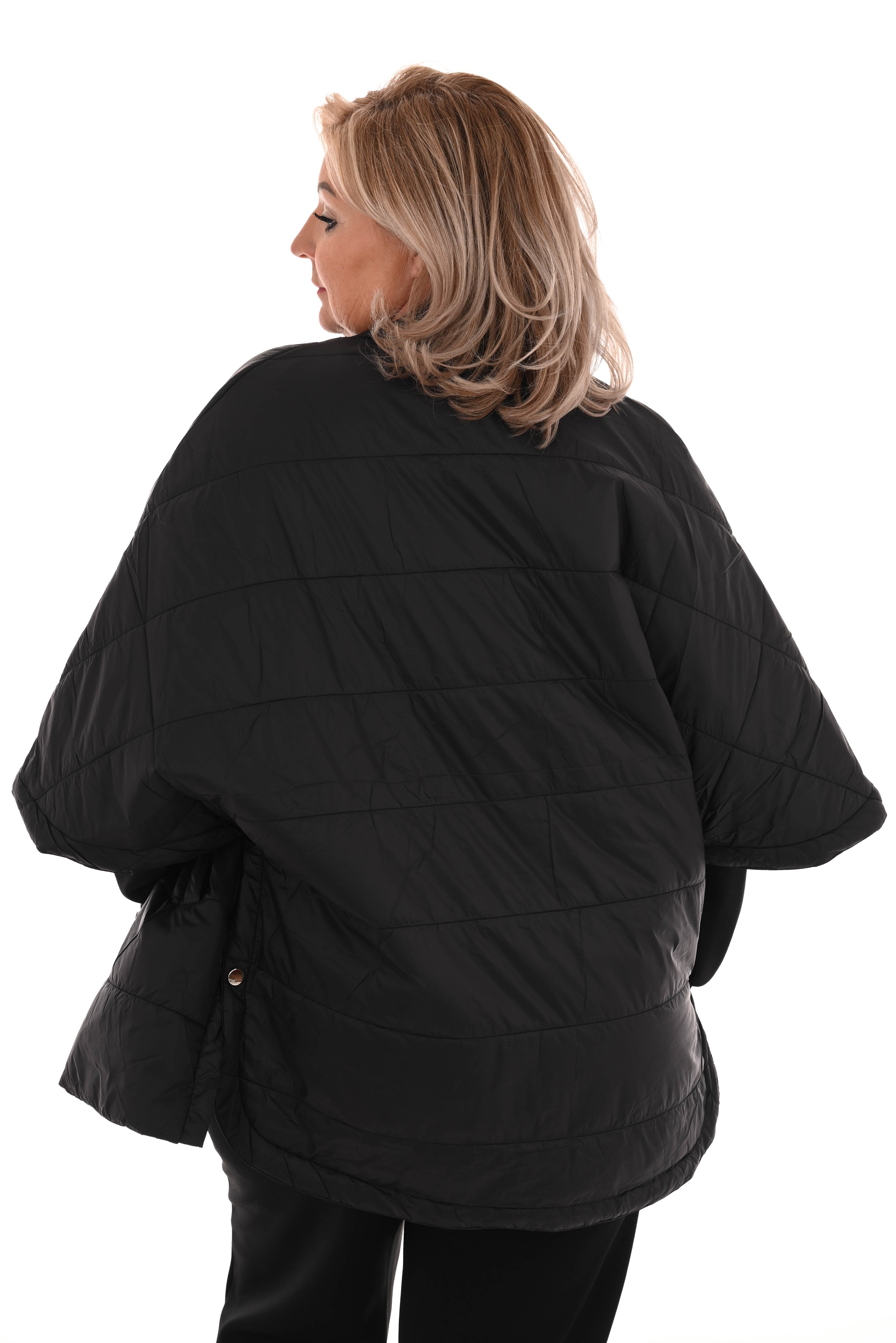 Bodywarmer met klip sluiting zwart