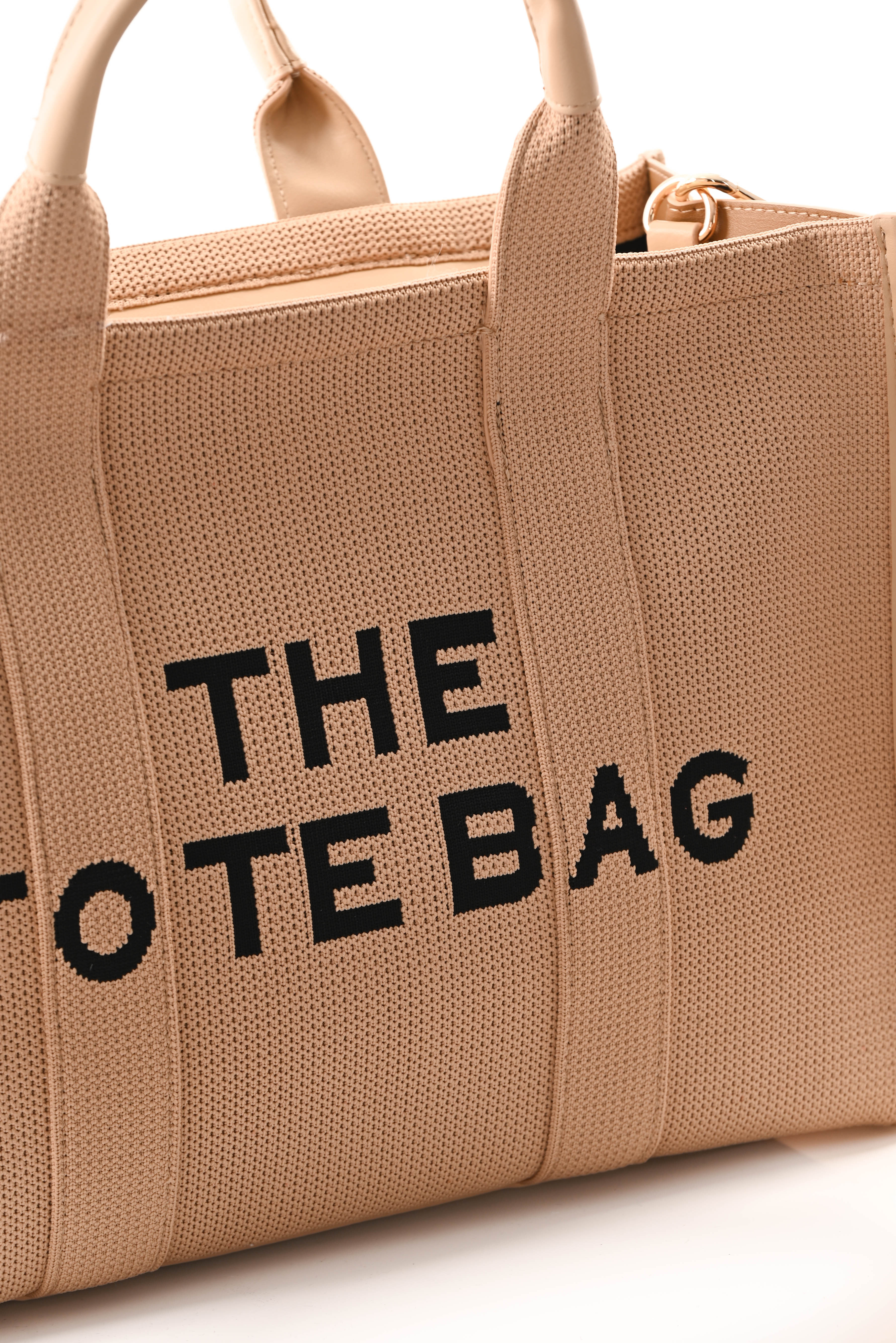 Tote bag classic groot beige