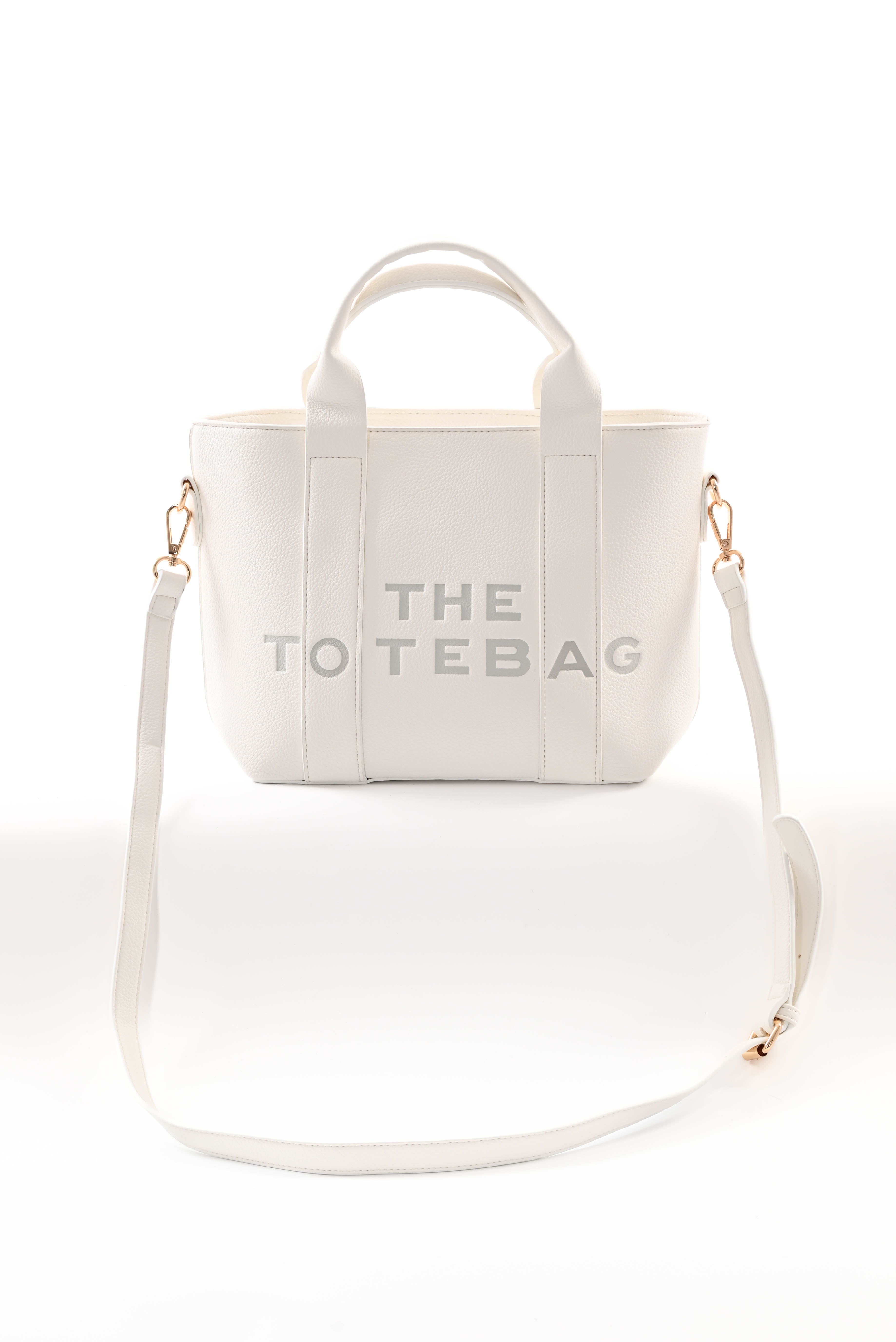 Tote bag classic klein wit