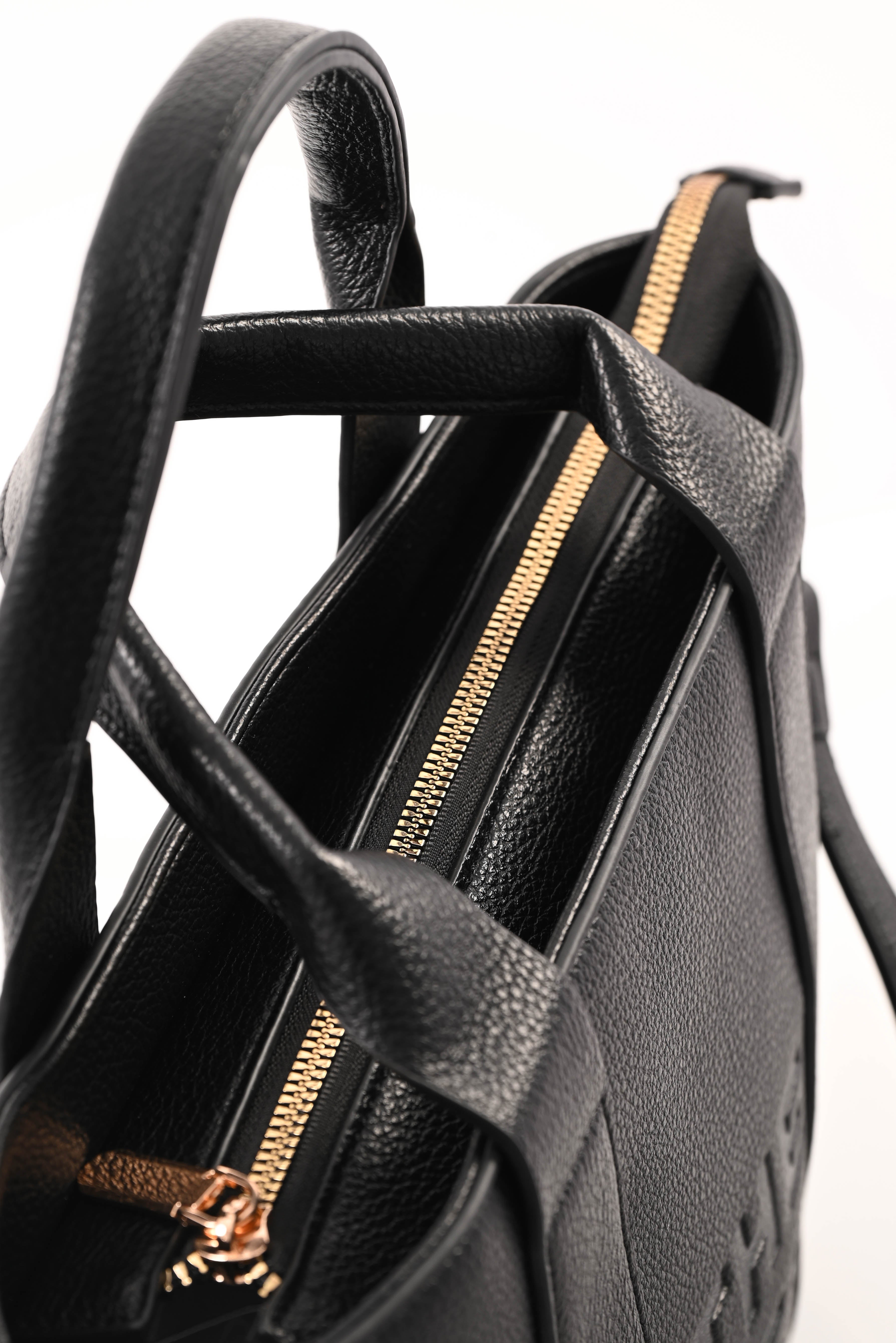 Tote bag classic klein zwart